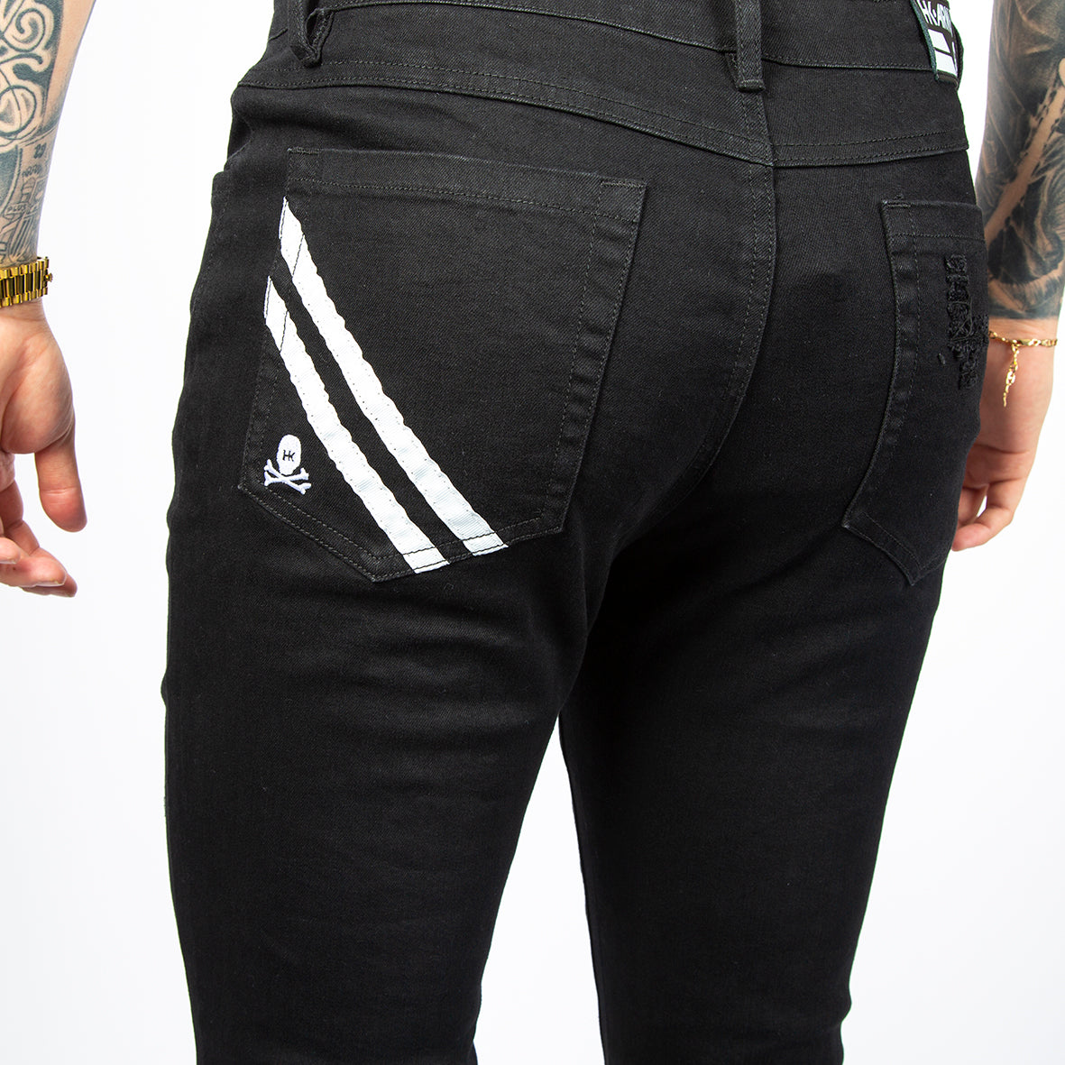 Thrasher Distressed Denim Pants for Men - Vintage Ripped Jeans with Streetwear Style | Perfect for Skateboarding, Concerts & Casual Outfits