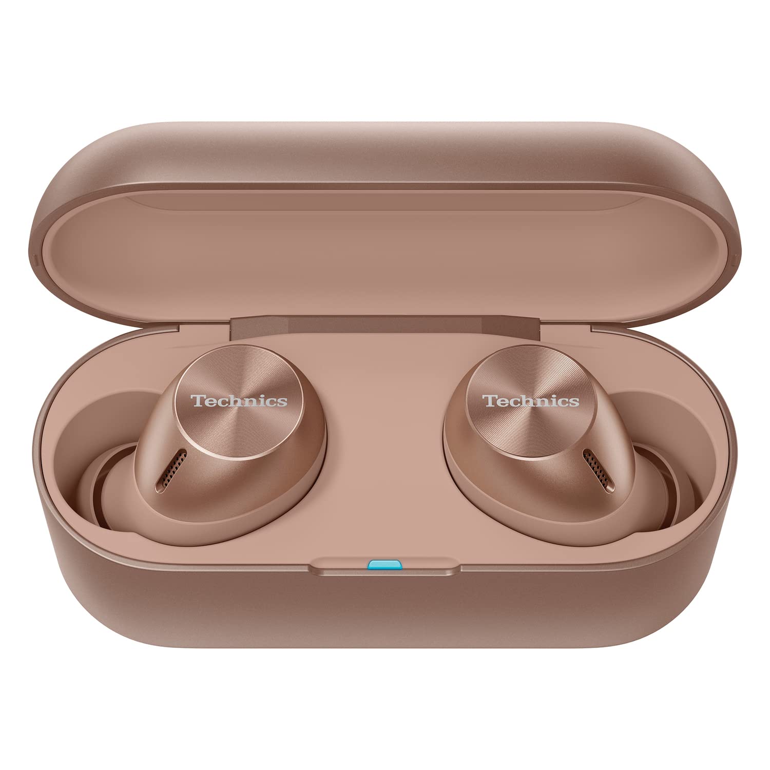 Technics EAHAZ40PN Wireless Bluetooth Earbuds - True Wireless Stereo In-Ear Headphones with Charging Case, Built-in Mic, Rose Gold - Perfect for Gym, Running, Commuting & Travel