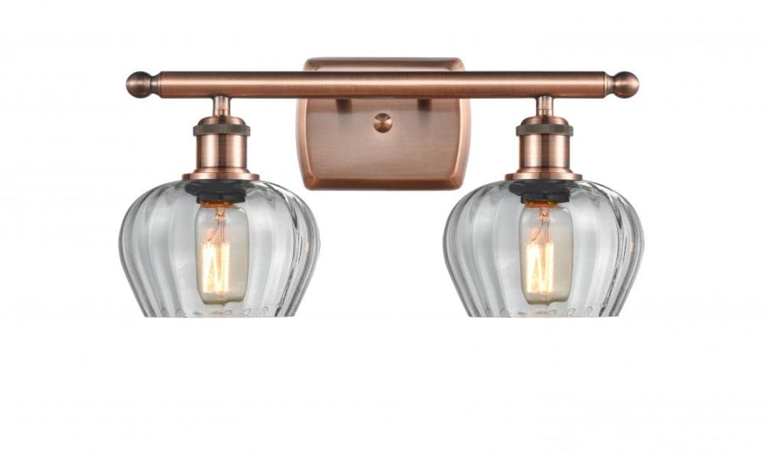 Innovations Lighting 516-2W-AC-G92 Fenton 2-Light Bathroom Vanity Light - Ballston Collection - Perfect for Bathroom Mirror Lighting and Modern Home Decor