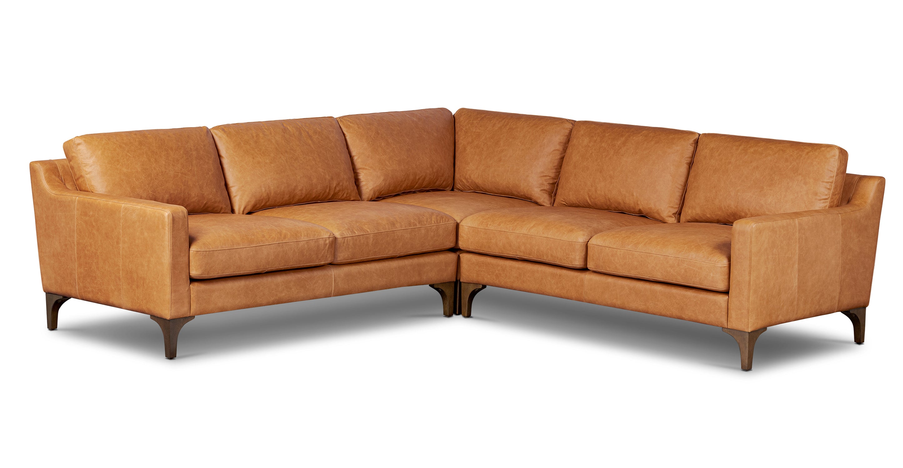 Sorrento Corner Sectional Sofa - Modern L-Shaped Couch for Living Room, Family Room & Lounge - Comfortable Fabric Sectional Sofa with Chaise for Home Decor