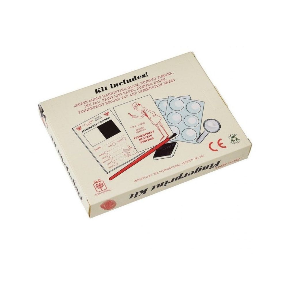 Rex London Fingerprint Detective Kit for Kids - Forensic Science Toy Set for Crime Scene Investigation, Spy Games & STEM Learning Activities