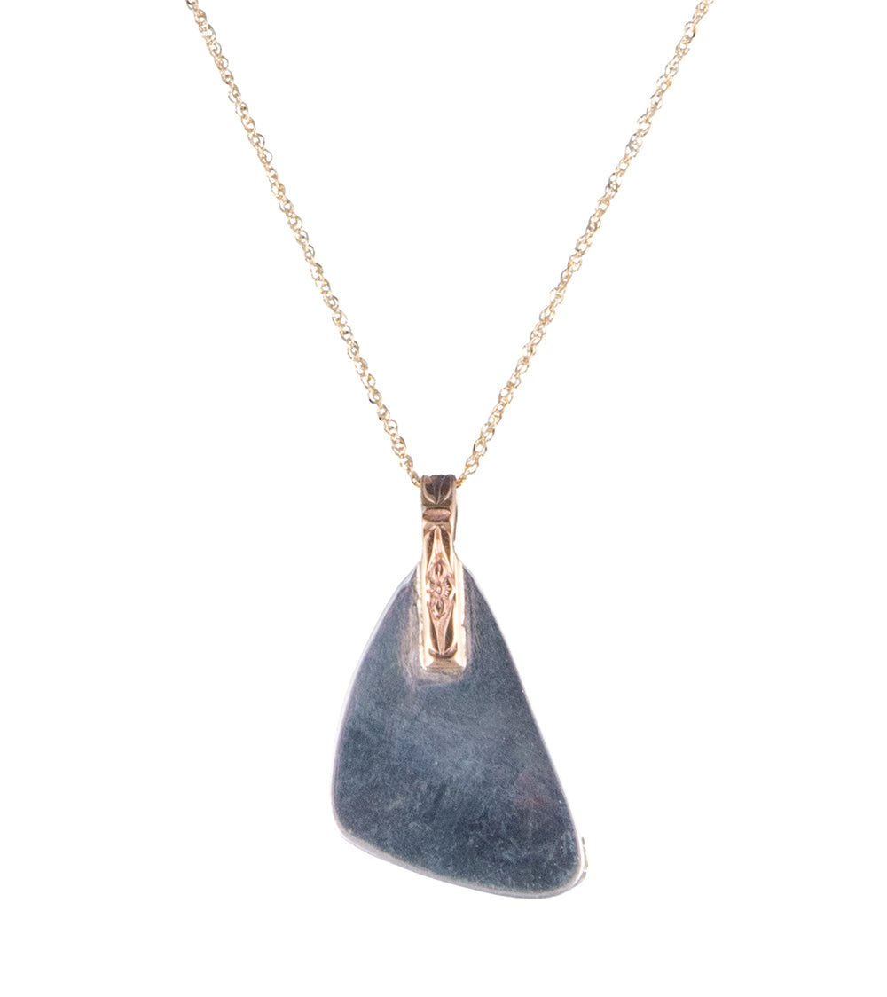 Galit Pink Tourmaline Triangle Cabochon Necklace - Elegant Gemstone Jewelry for Women | Perfect for Weddings, Parties & Everyday Wear