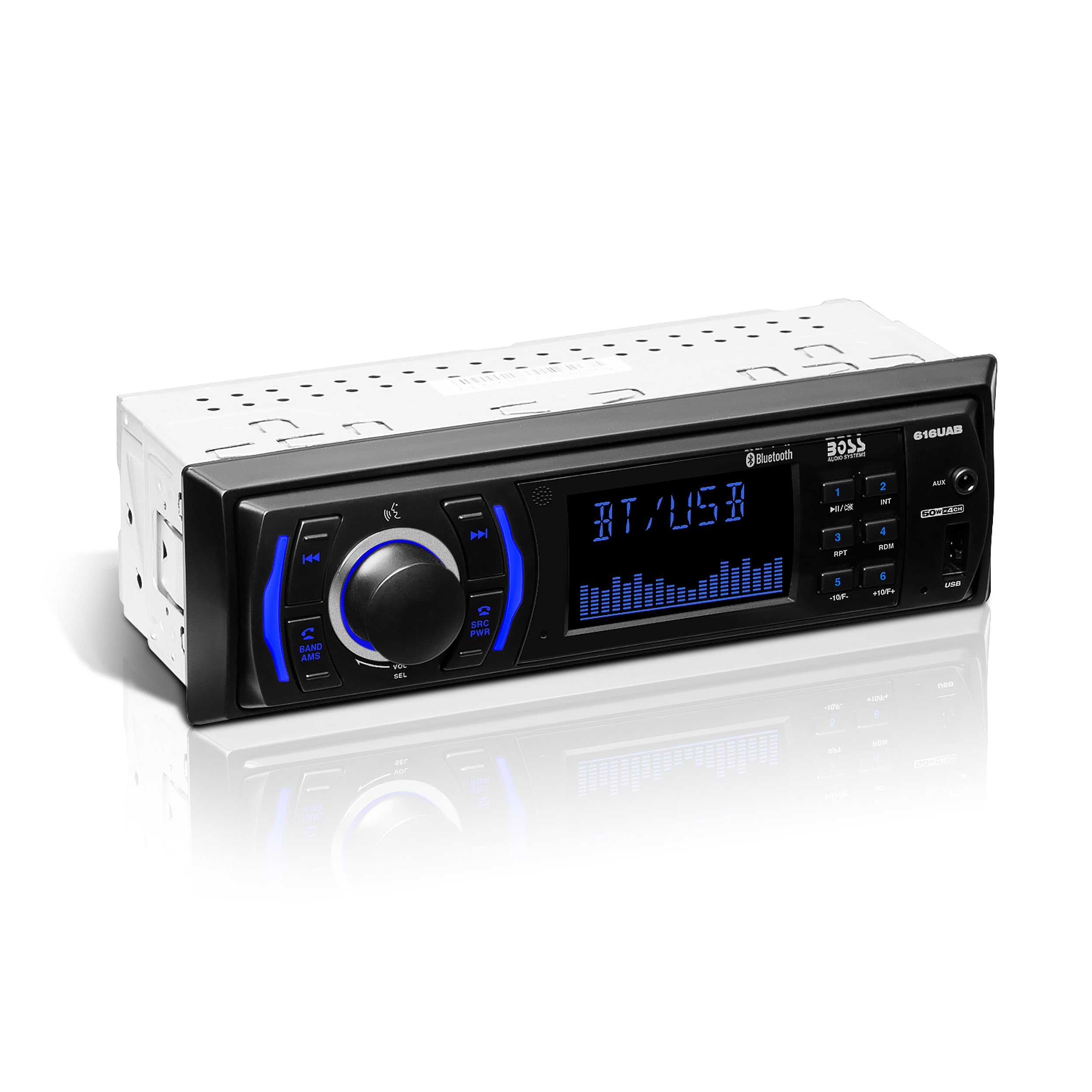 BOSS Audio Systems Bluetooth Car Stereo with Built-in Receiver & 2 High-Performance Car Speakers - Perfect for Road Trips, Commuting & Hands-Free Music Streaming
