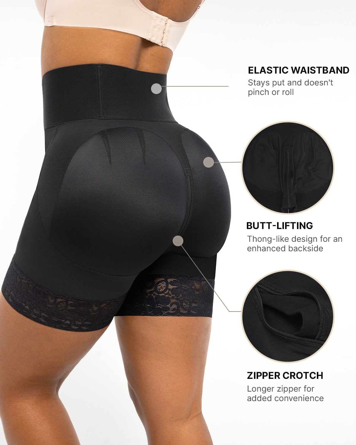 AirSlim® Boned Sculpt High Waist Shorts for Women - Tummy Control Shapewear - Perfect for Workout, Yoga & Everyday Wear