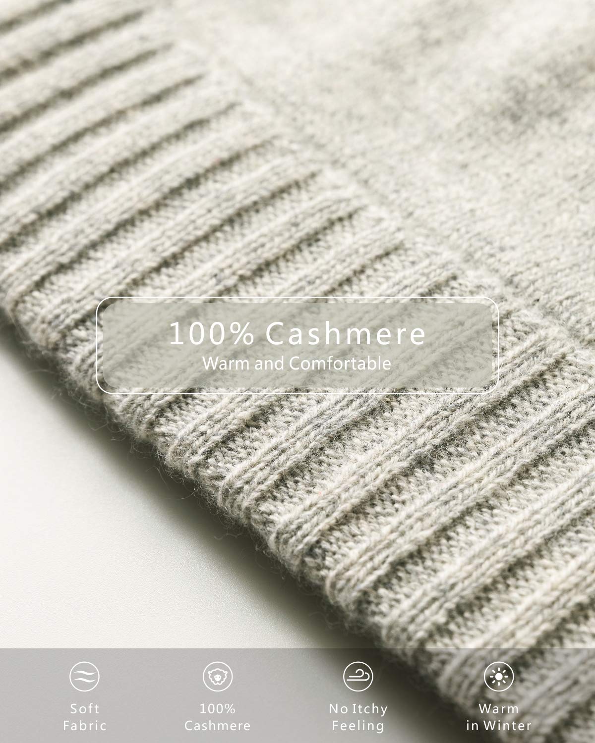 EURKEA 100% Pure Cashmere Scarf, Gloves & Beanie Hat Set for Women - Winter Warm Accessories Gift Box | Perfect for Cold Weather, Outdoor Activities & Holiday Gifting