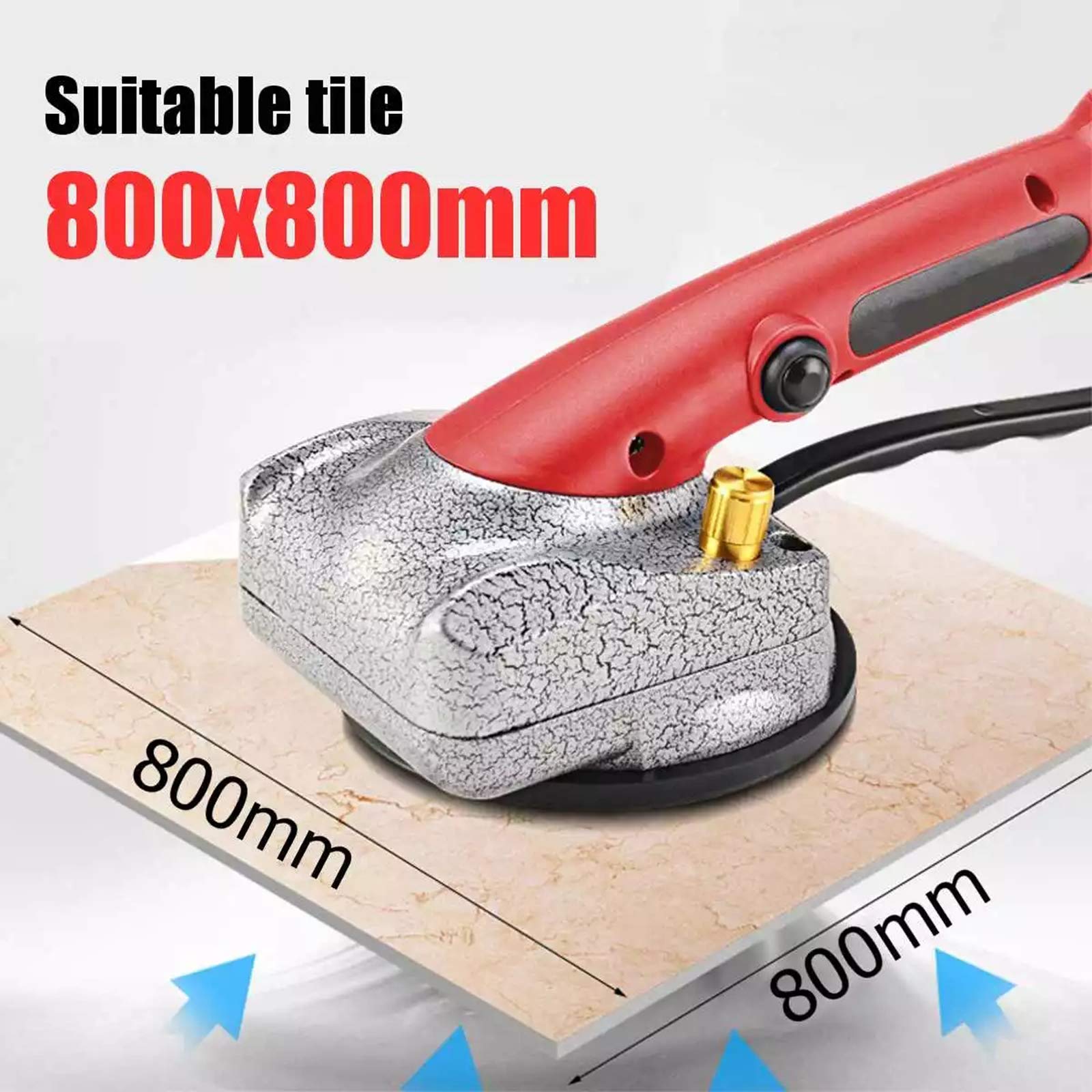 1000W Handheld Automatic Tile Leveling Machine - Professional Tiling Tool with 2500mAh Lithium Battery for 80x80cm Tiles | Perfect for DIY Home Renovation & Professional Flooring Projects