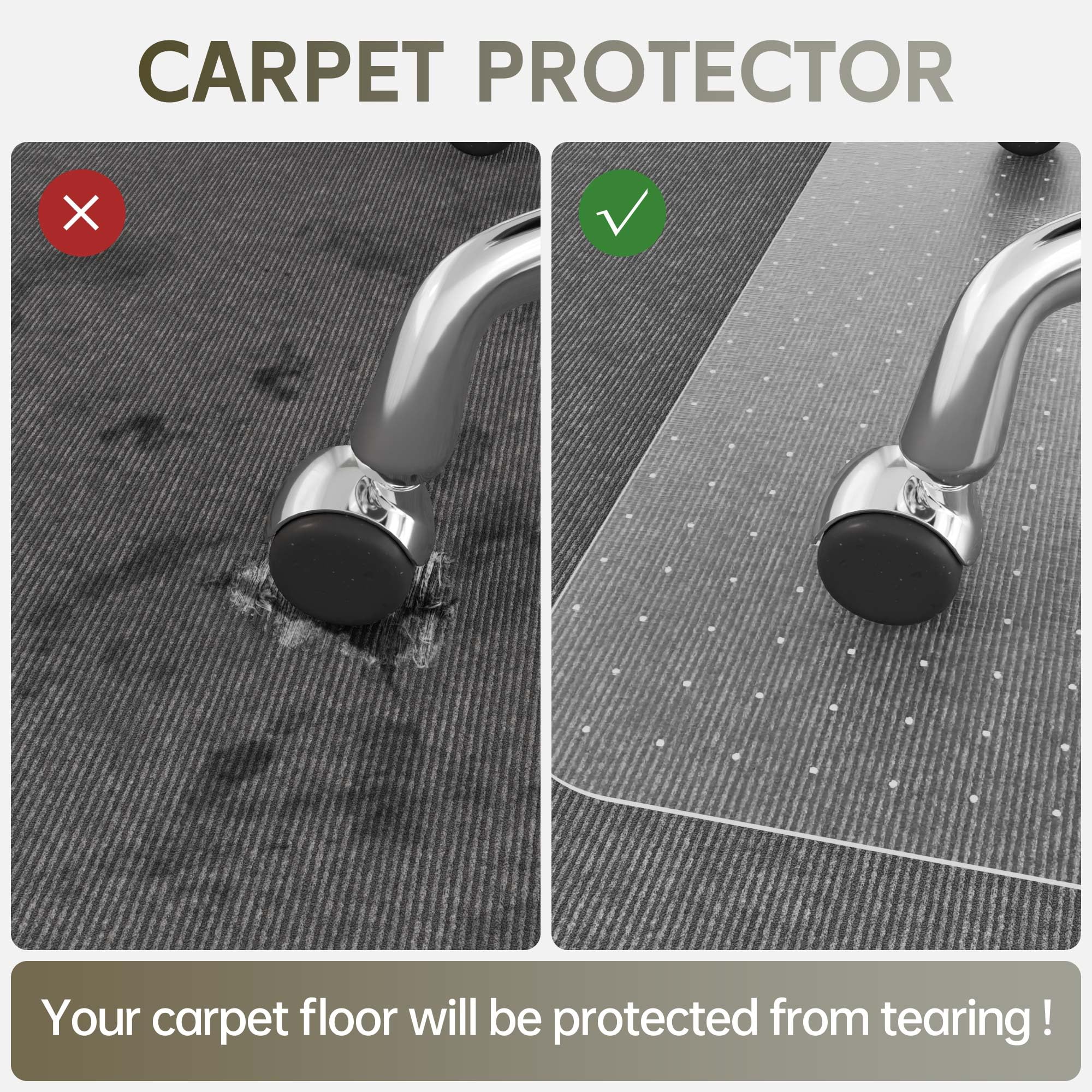 Heavy Duty Office Chair Mat for Carpet - 96