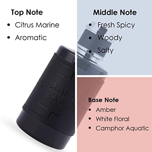 Prime Craft Parfums Black Pour Homme - Long Lasting Men's Cologne (100ml) | Premium Fragrance for Date Night, Office & Special Occasions
