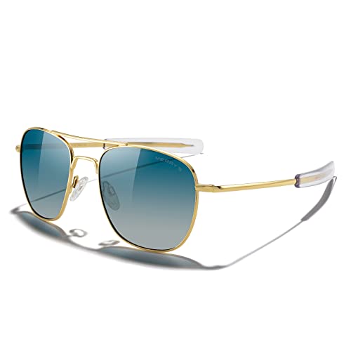 23k Gold Frame/Green Gradient Polarized Lens