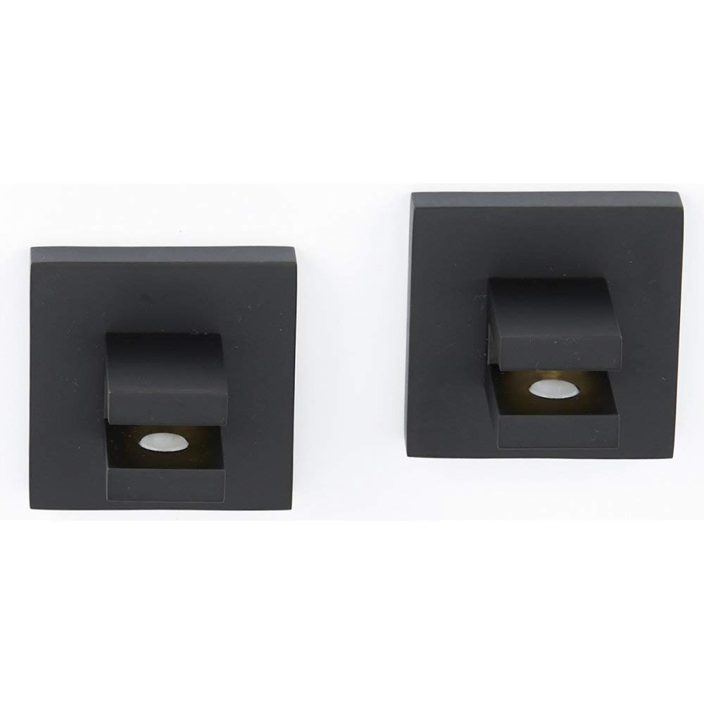 Contemporary II A8450-MB Matte Black Shelf Brackets (Pair) - Heavy Duty Metal Wall Mounted Shelving Supports for Floating Shelves in Living Room, Kitchen, Bathroom