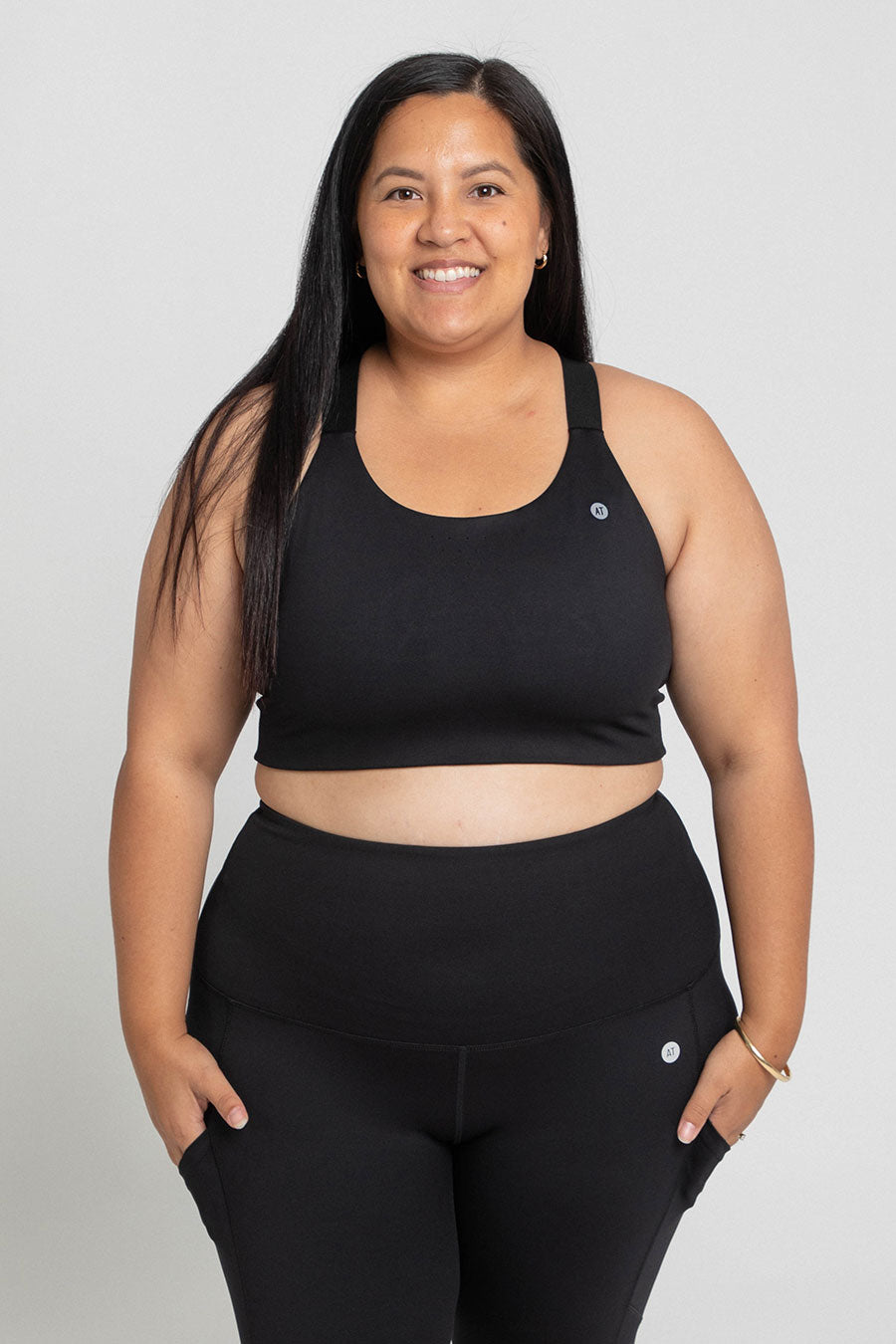 Adjustable Utility Move Bra - Comfortable & Supportive for Yoga, Running & Daily Wear - Black
