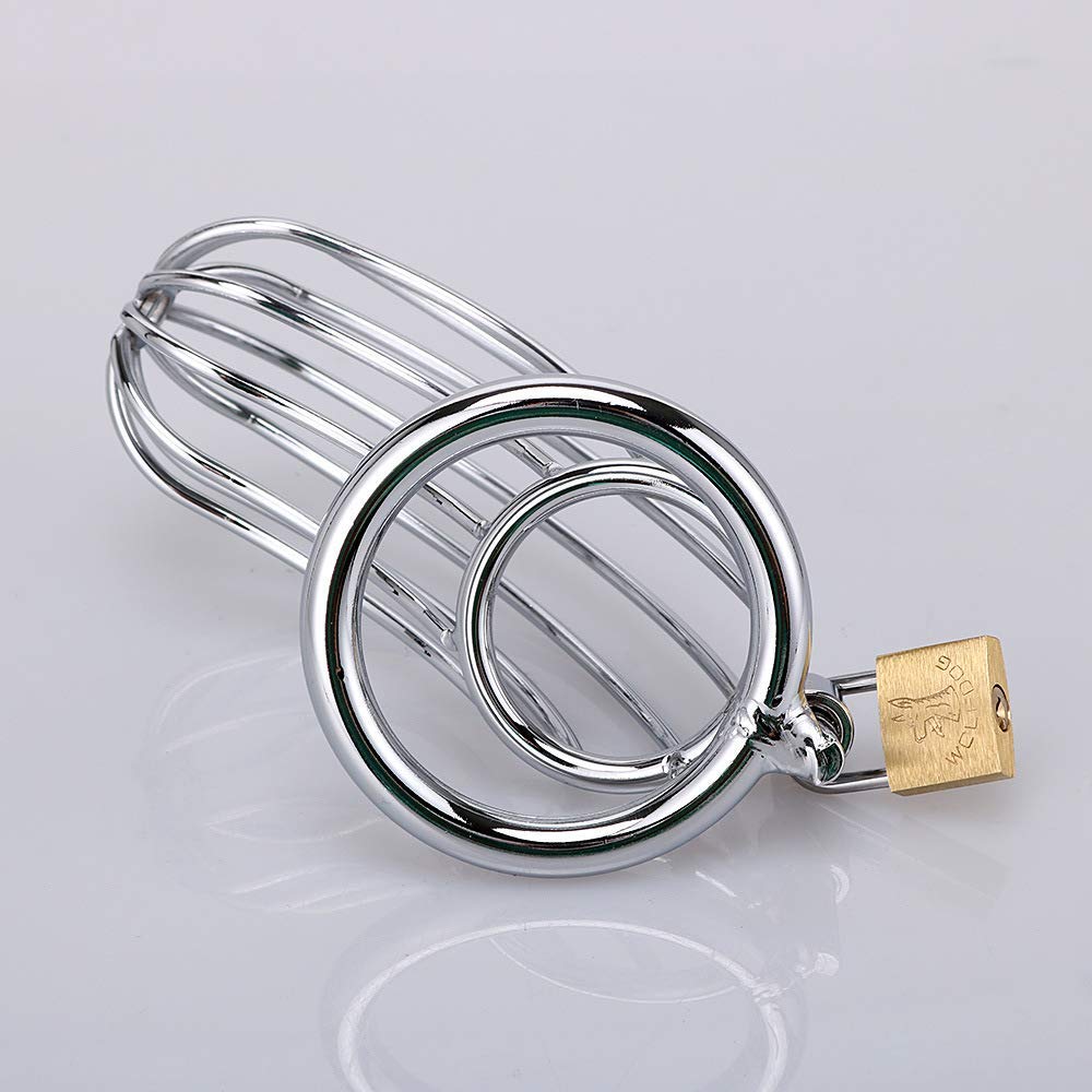 Premium Male Chastity Device - Lockable Cock Cage for Penis Training & Bondage Play | Secure Key & Lock System | Ideal for BDSM, Couples Play & Solo Exploration