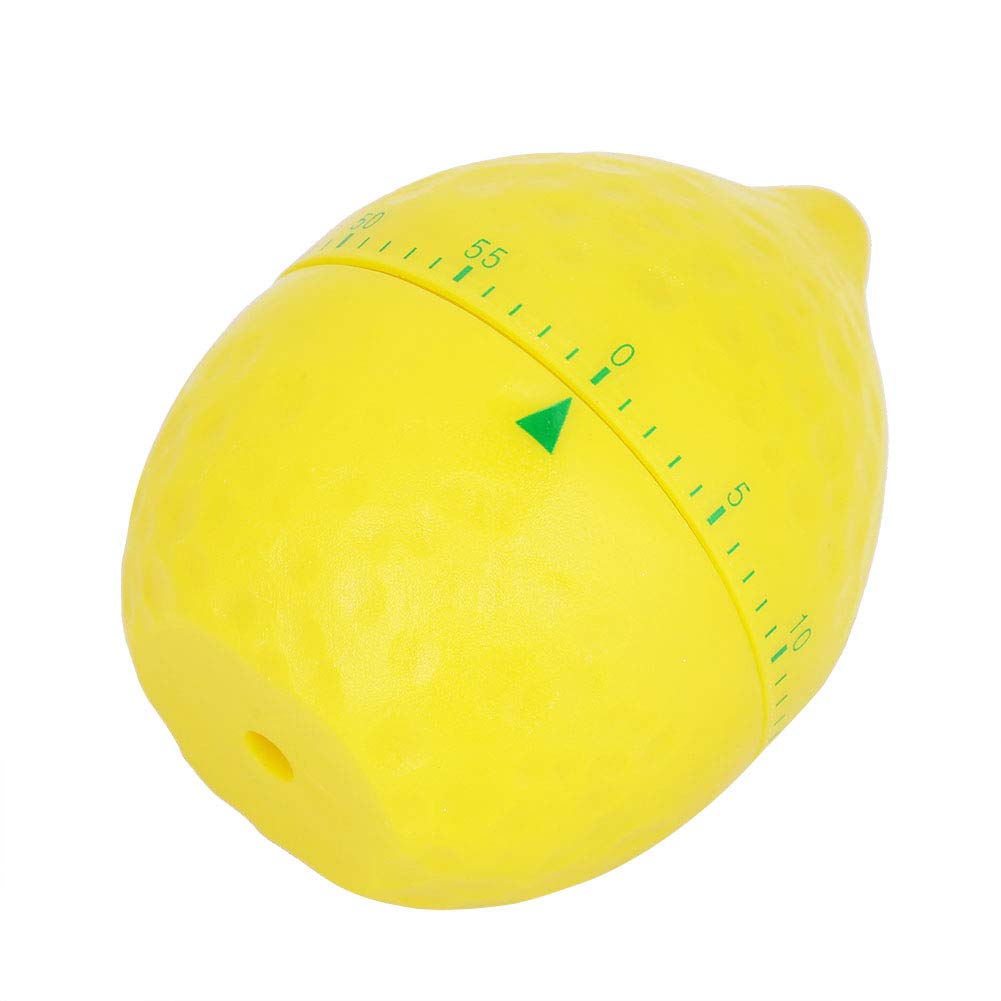 Lemon-Shaped Kitchen Timer - 60 Min Mechanical Cooking Timer for Baking & Boiling Eggs