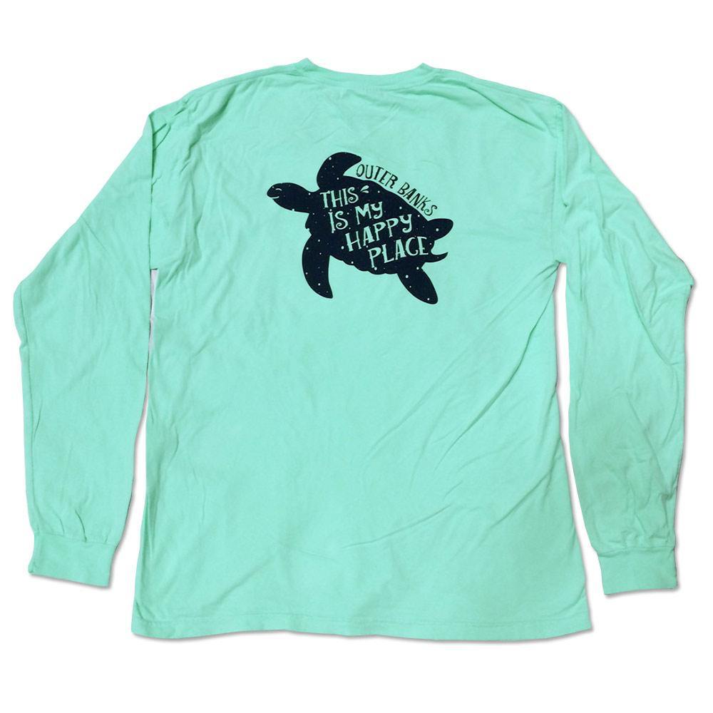 OBX Turtle Long Sleeve T-Shirt for Men & Women - Comfortable Cotton Crewneck Tee - Perfect for Beach Vacations, Coastal Living & Casual Wear