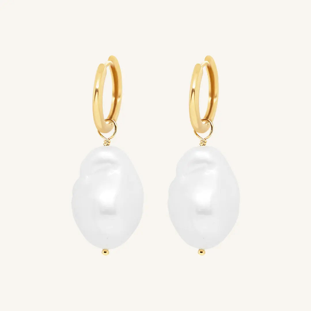 Elegant Vienna Pearl Hoop Earrings for Women - Classic & Timeless Pearl Jewelry Gift for Her - Perfect for Weddings, Parties & Special Occasions