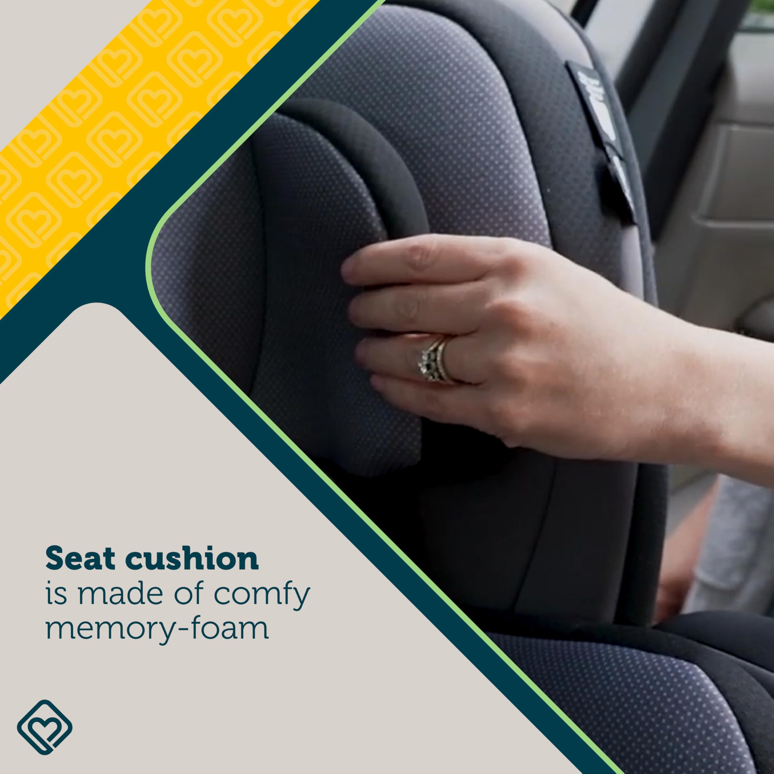 Safety 1st Everslim DLX Slim Convertible Car Seat - 4-in-1 Child Safety Car Seat for Babies 5-100 lbs | Rear & Forward Facing | Compact Design for Small Cars | Perfect for Travel & Daily Commute