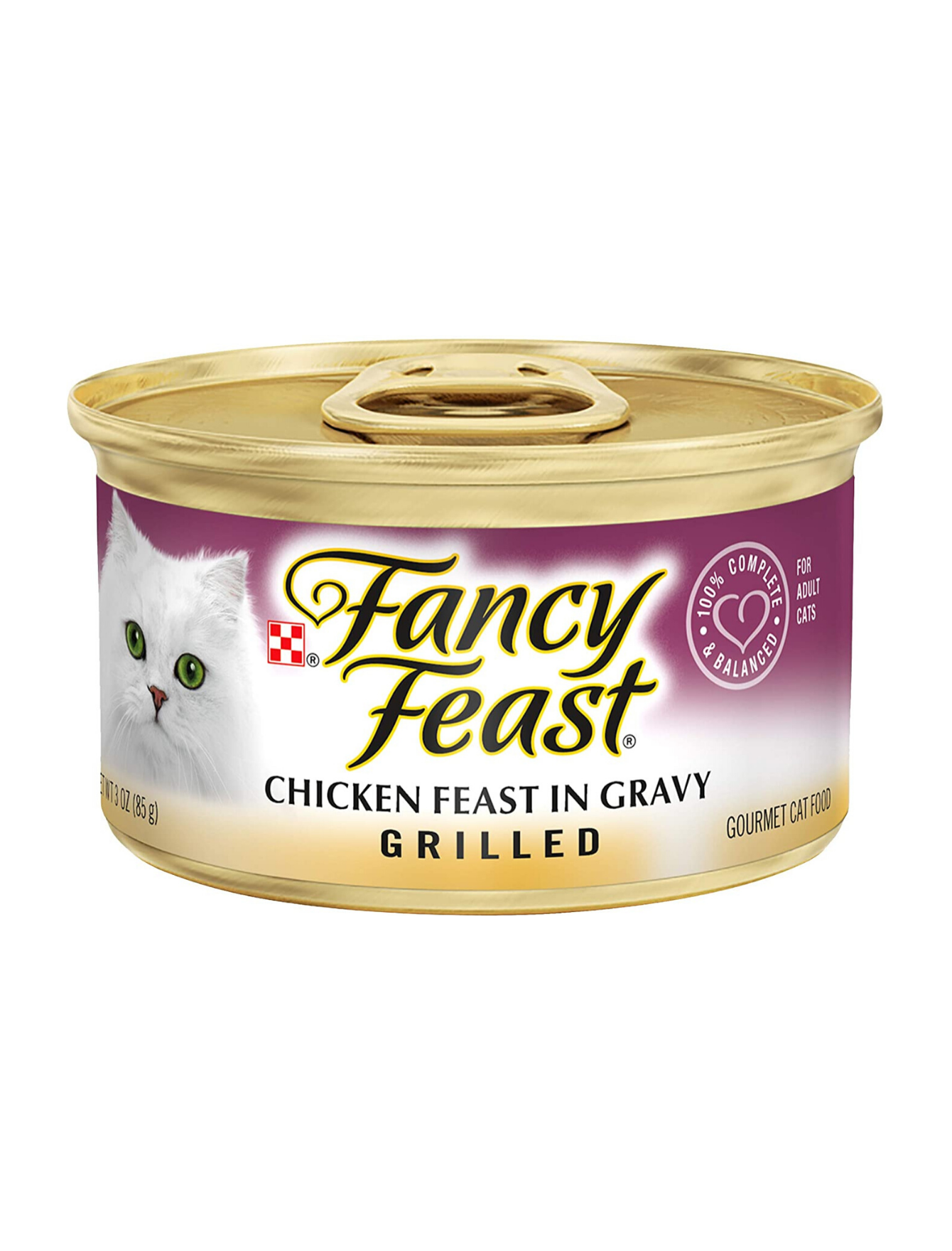 Fancy Feast Grilled Chicken in Gravy Canned Cat Food 85g - Premium Wet Cat Food for Adult Cats, Kitten & Senior Cats - Perfect for Mealtime, Travel & Special Treats
