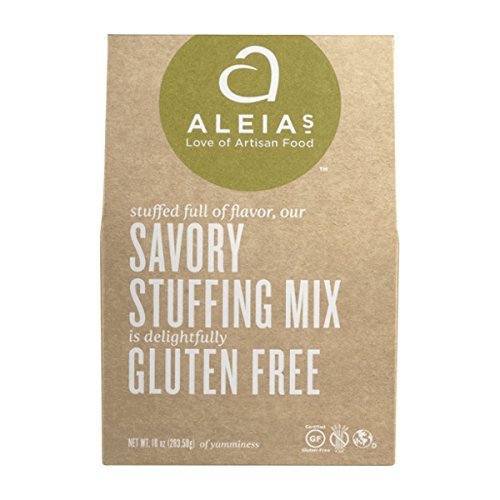 Aleia's Gluten Free Savory Stuffing Mix - 4 Pack | All Natural Breadcrumbs for Thanksgiving, Holiday Meals & Family Dinners