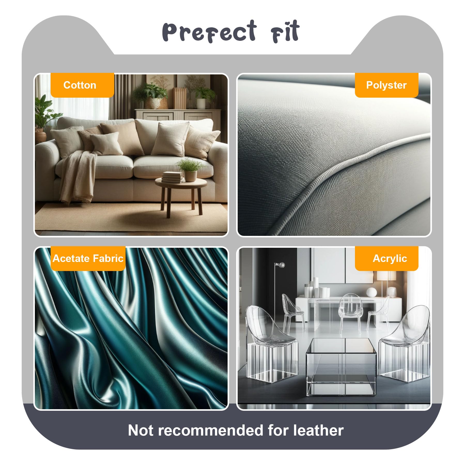 Double Thick Cat Scratch Furniture Protector - 10Pcs Clear Anti Scratch Couch Protector with 50 Pins | Durable Fabric Protector for Sofa, Chair & Furniture | Perfect for Pet Owners & Home Décor