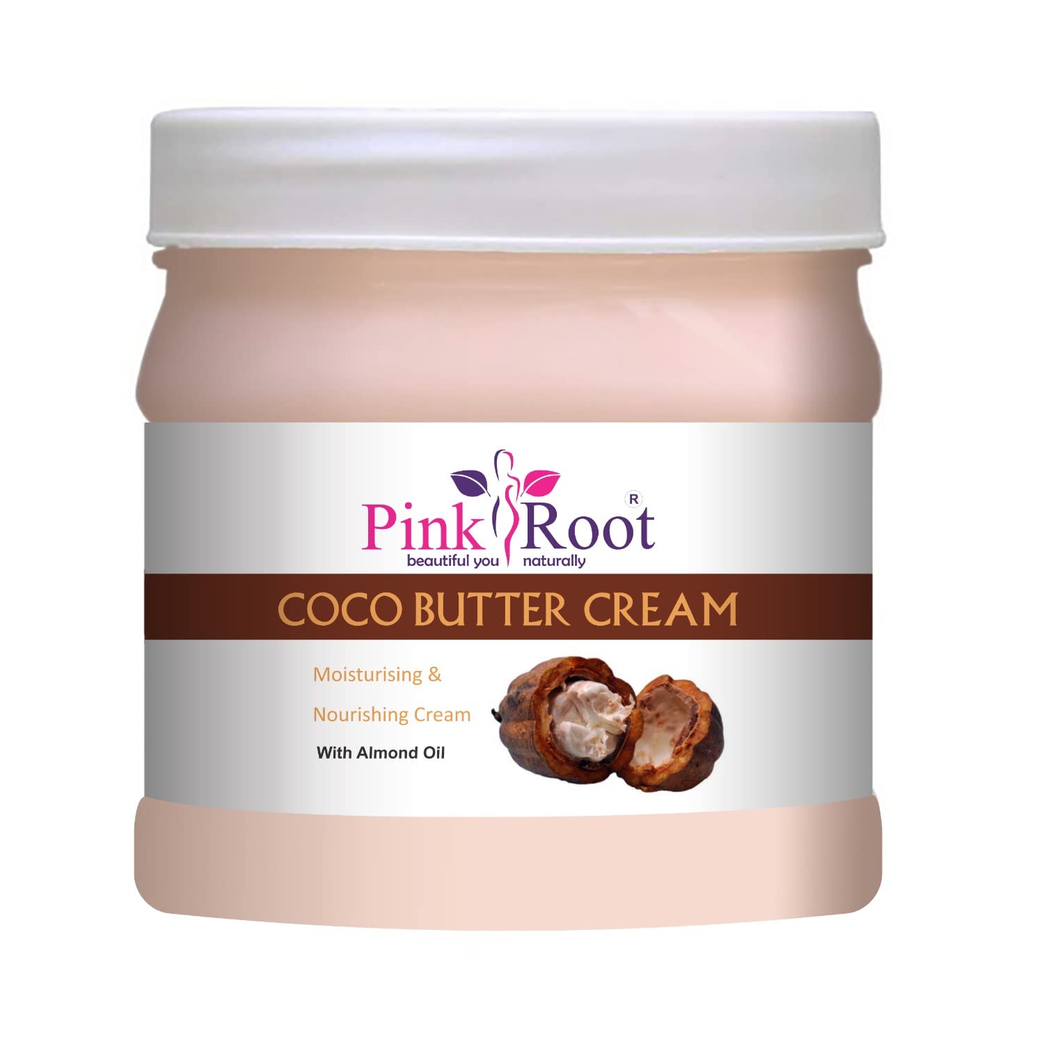 Organic Pink Root Cocoa Butter Cream & Honey Papaya Scrub Set - 500ml Each - Deep Moisturizing & Exfoliating for Dry Skin - Perfect for Body Care & Spa Treatment at Home