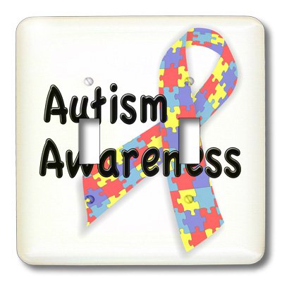 3D Rose EvaDane Autism Awareness Double Toggle Switch - Inspirational Quote Design for Home, Office & DIY Electronics Projects - Perfect for Wall Decor, Gifts & Autism Support Awareness
