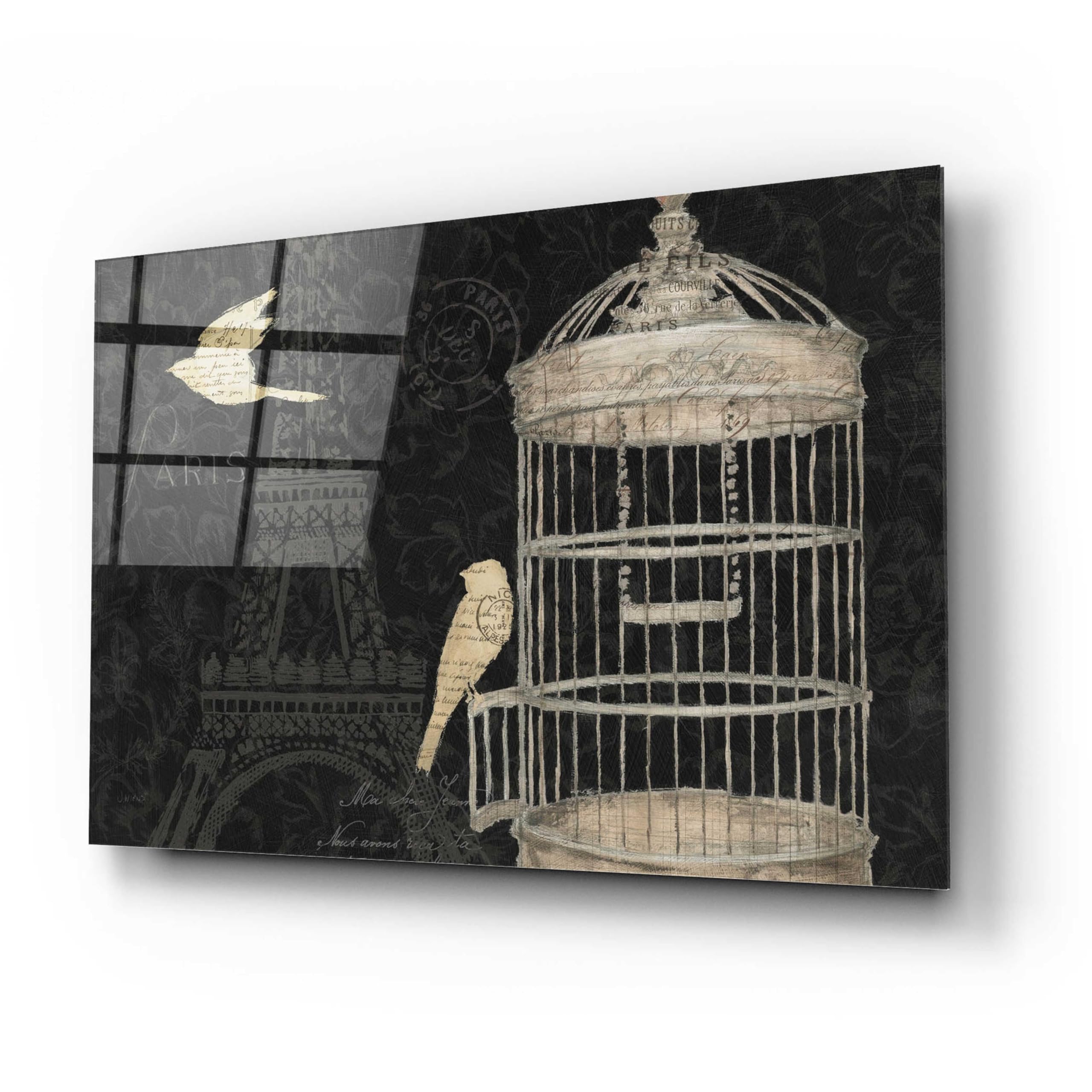 Epic Art 'Via Paris I' by James Wiens - Acrylic Glass Wall Art Painting 24