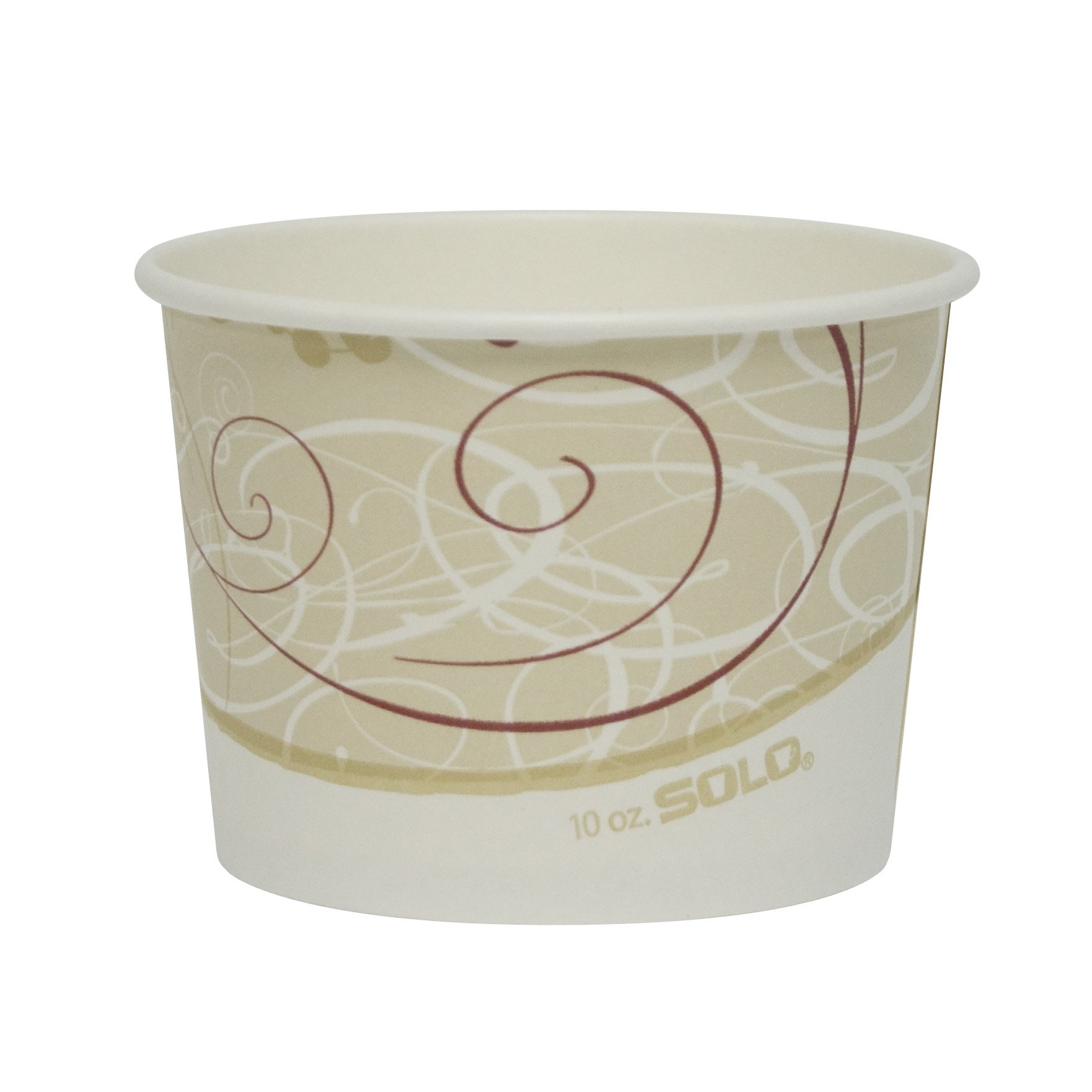 Solo VN510-J8000 10 oz Symphony vs SSP Paper Food Containers - Case of 1000 - Eco-Friendly Disposable Takeout Containers for Restaurants, Catering & Food Delivery Services