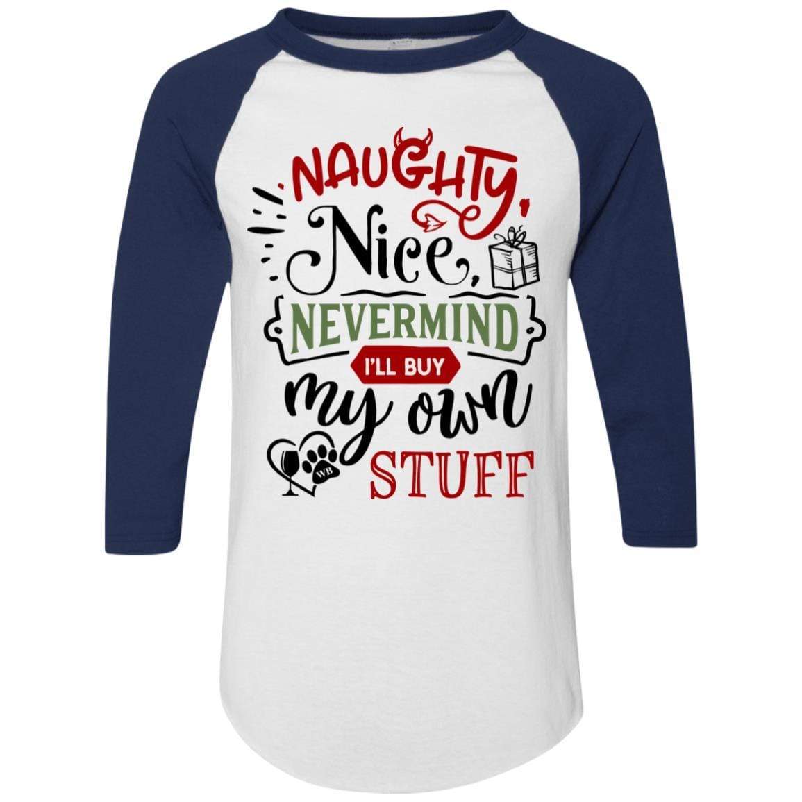 WineyBitches.Co Colorblock Raglan Jersey - Trendy Baseball Tee for Women | Soft & Comfortable Long Sleeve Shirt | Perfect for Casual Wear, Girls Night Out & Wine Tasting Events