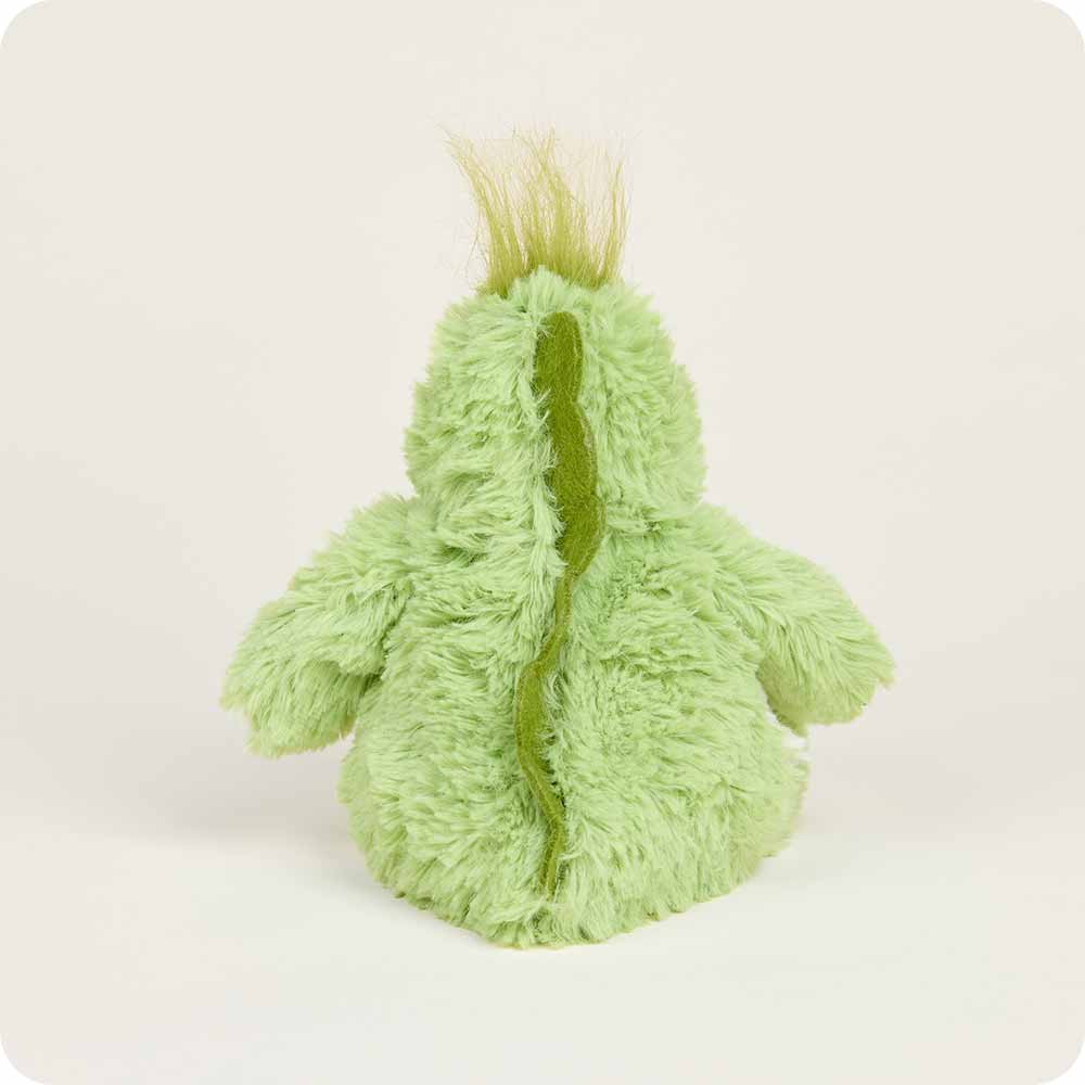 Green Dinosaur Warmies Junior - Adorable Microwavable Plush Toy for Kids | Perfect for Bedtime Comfort, Anxiety Relief & Sensory Play