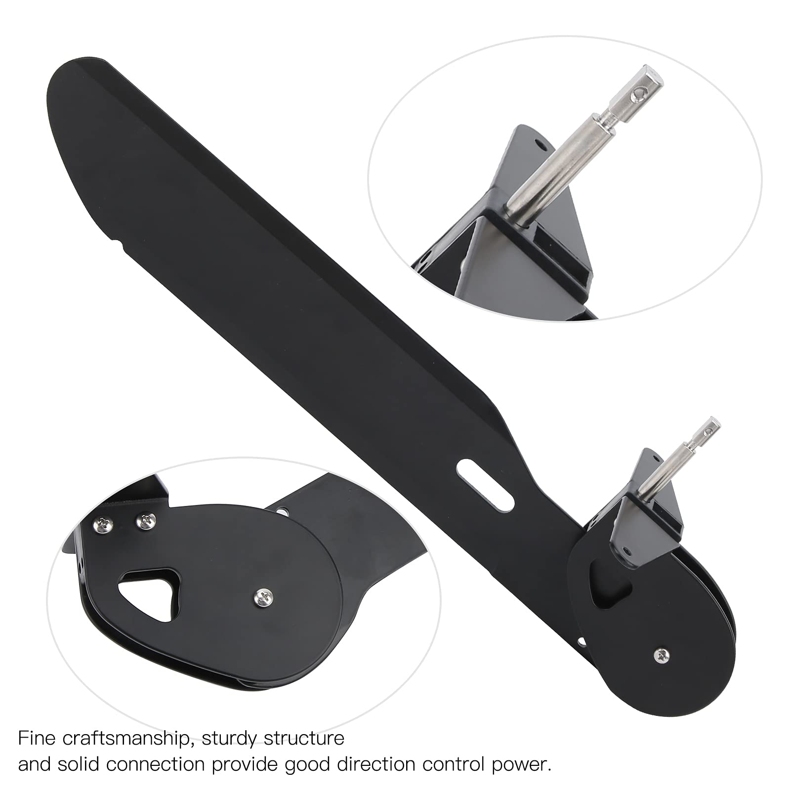 VGEBY Aluminum Alloy Canoe Kayak Rudder Kit - Foot Control Steering System for Fishing & Rowing | Durable Marine-Grade Kayak Direction Control Tackle for Canoeing, Fishing Boats & Water Sports Accessories