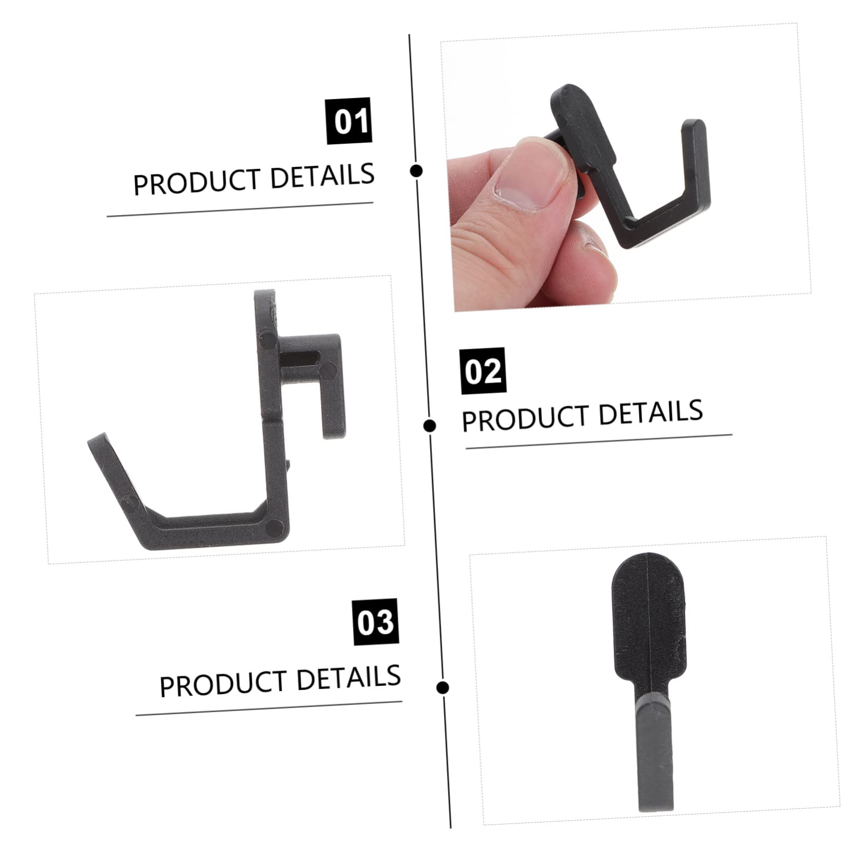 Zerodeko 4-Pack Garage Tool Organizer Set - 20pc J-Shape Pegboard Hooks & Wall Mount Storage System for Workshop, Garage & DIY Projects - Heavy Duty Metal Tool Hangers for Hammers, Wrenches & Power Tools