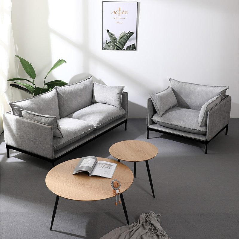 Premium SINCLAIR 2-Seater Grey Sofa - Modern Living Room Furniture for Small Spaces & Cozy Apartments | Perfect for Relaxing, Entertaining & Stylish Home Decor
