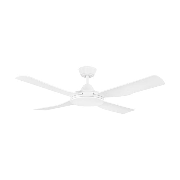 Eglo Bondi 48 Inch White Ceiling Fan with Light - 122cm Modern Flush Mount Fan for Bedroom, Living Room & Office