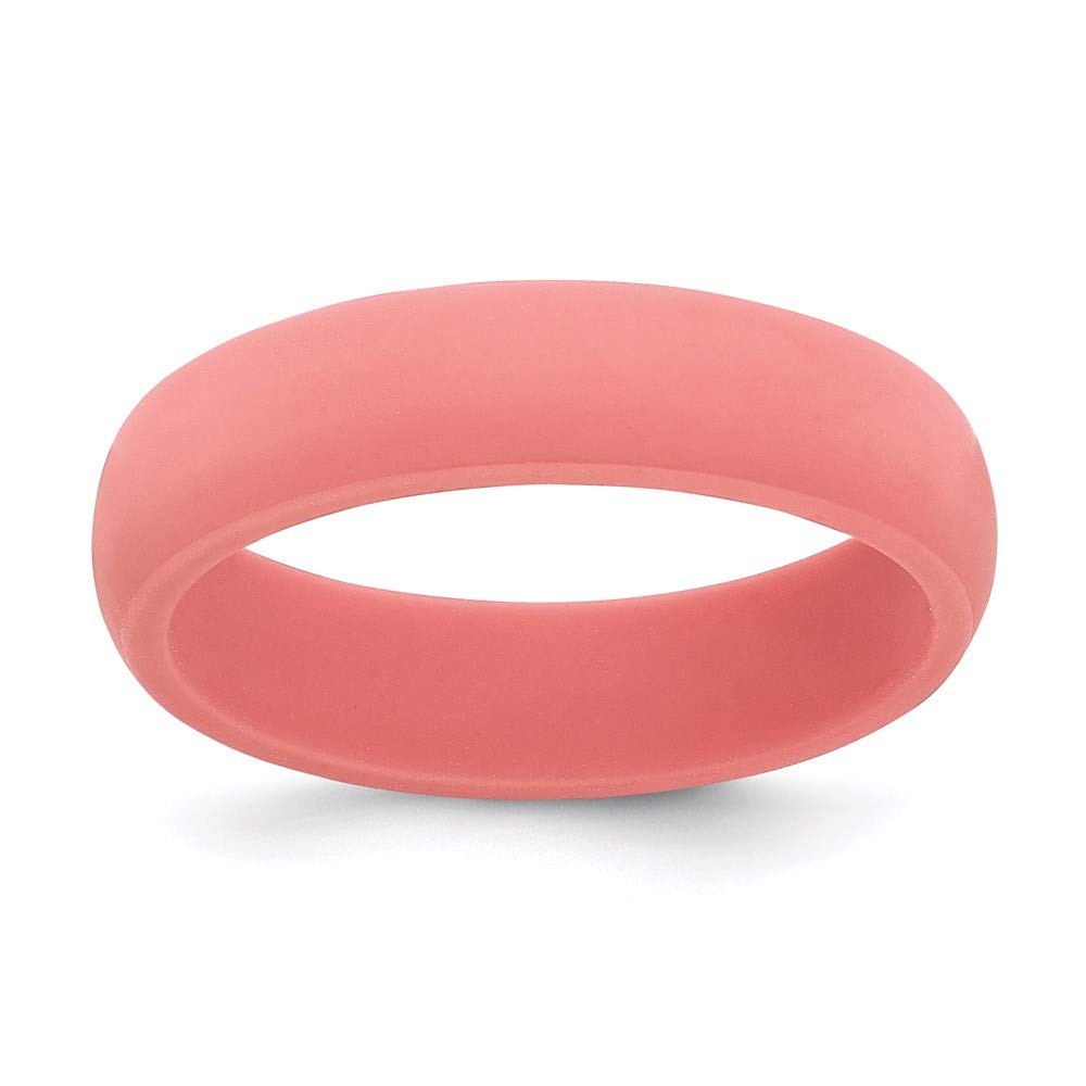 5.7mm Silicone Wedding Band Ring for Women - Bridal, Engagement & Everyday Wear