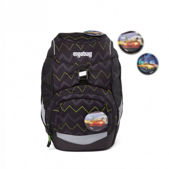 Ergobag Prime School Backpack 200 - Lightweight & Durable Kids Bookbag for Boys & Girls - Perfect for School, Travel & Outdoor Adventures (Bear Power Design)