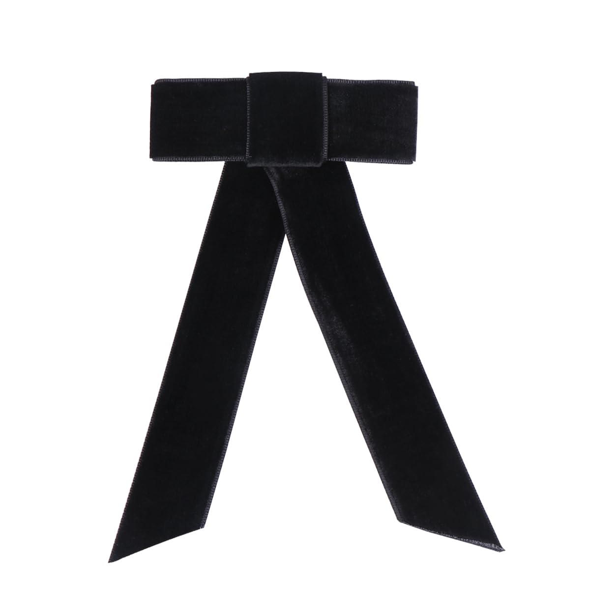 Lurrose Large Hair Bow Clips - Elegant French Barrettes Hairpins for Women & Girls | Perfect for Weddings, Parties & Daily Styling (Black)