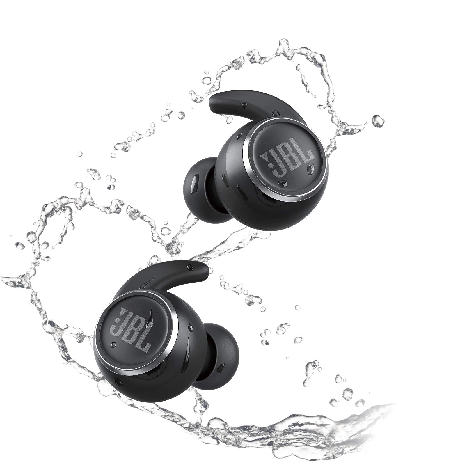 JBL Reflect Mini True Wireless Noise Cancelling In-Ear Earbuds - Black (Renewed) | Bluetooth 5.0 | 24H Playtime | IPX7 Waterproof | for Running, Gym & Workouts
