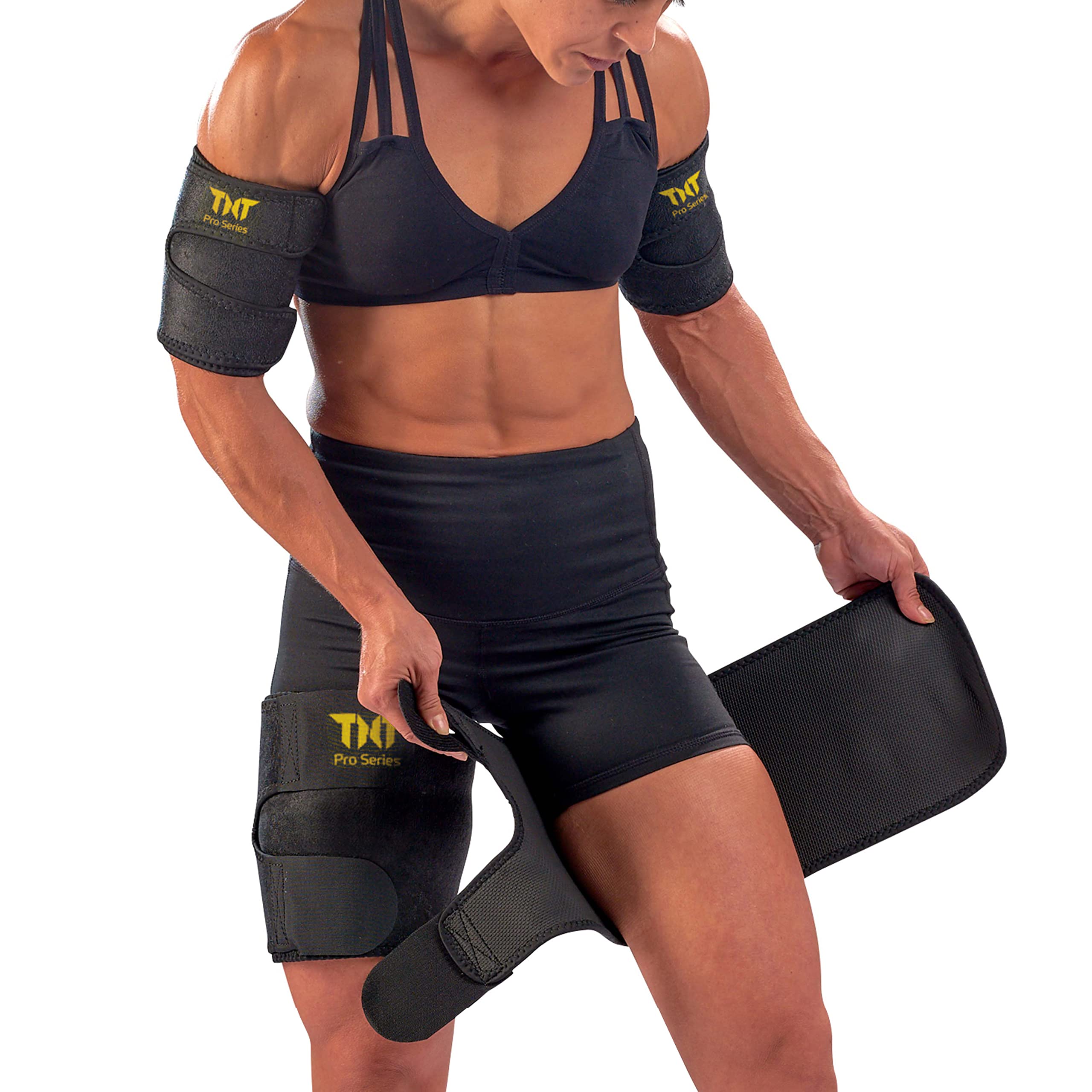 TNT Pro Series Arm & Thigh Trimmers for Women and Men - Slimming & Toning Workout Bands for Arms, Legs - Ideal for Home Gym, Yoga, Pilates & Fitness Training
