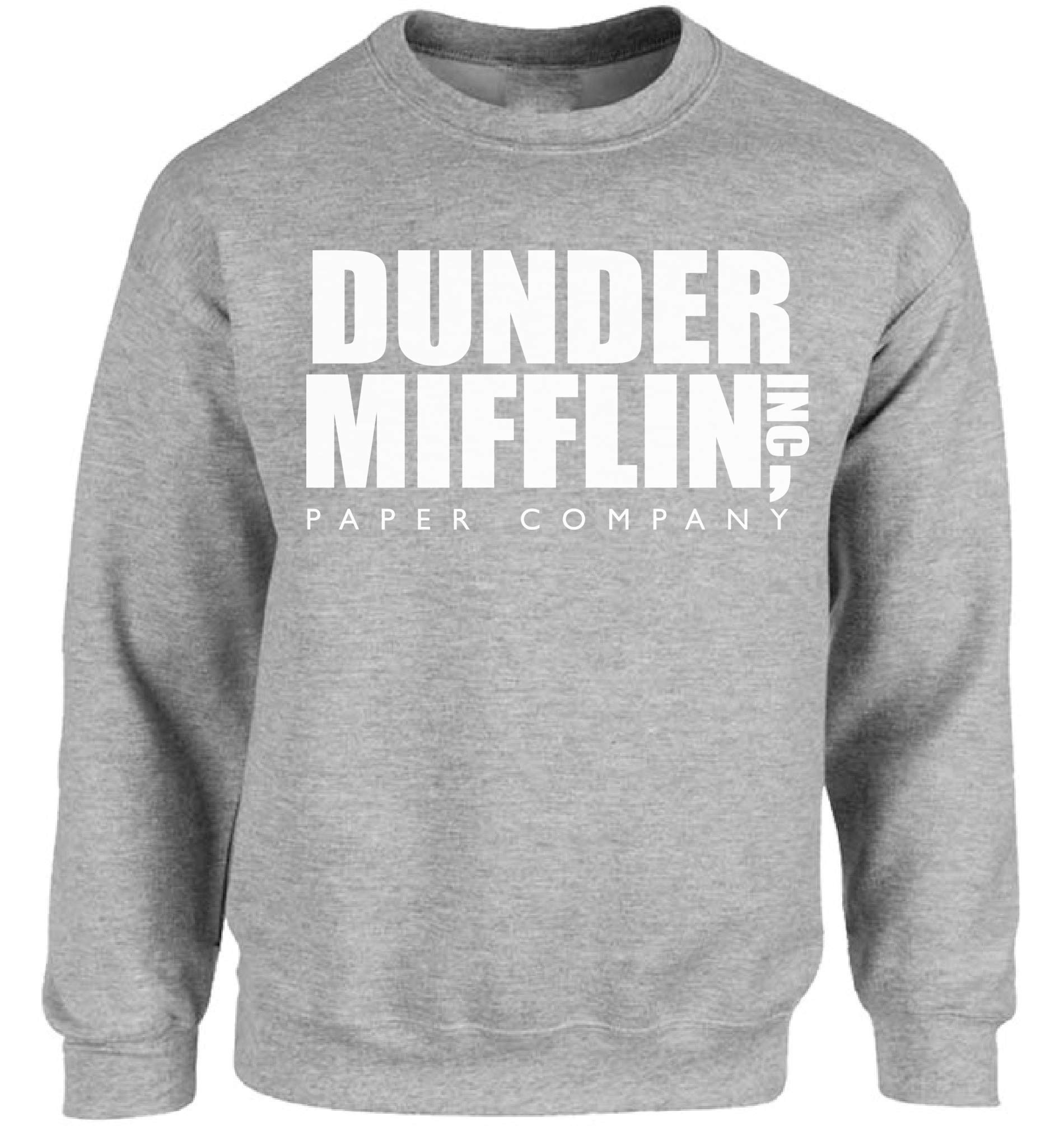 Dunder Mifflin Sweatshirt - The Office Inspired Paper Company Crewneck Sweater | Comfortable Cotton Pullover for Fans, TV Show Merchandise & Casual Wear