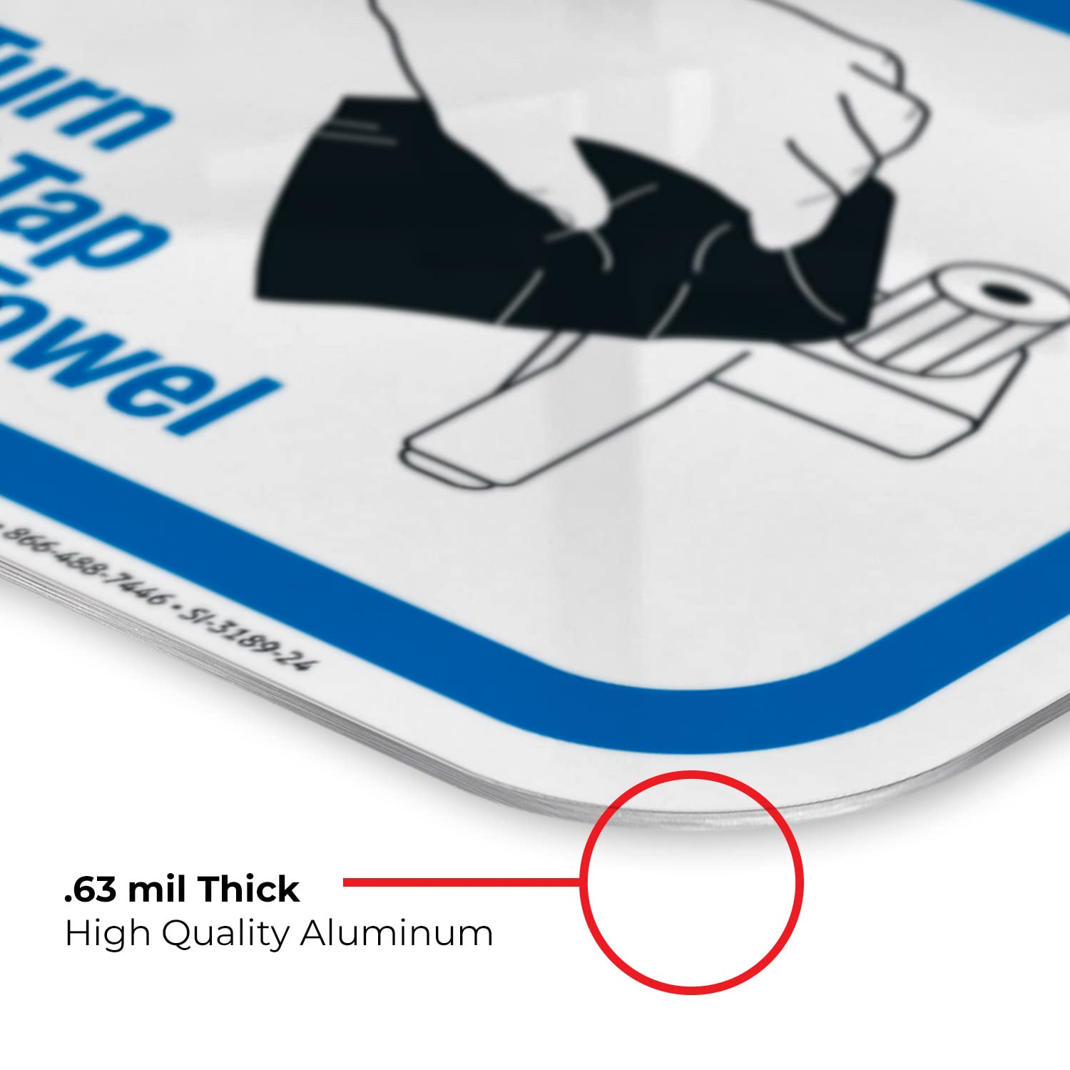 6 Steps Hand Washing Sign - 18x24 Inches Rustproof Aluminum Hygiene Poster for Restaurants, Hospitals & Schools | Fade-Resistant .063