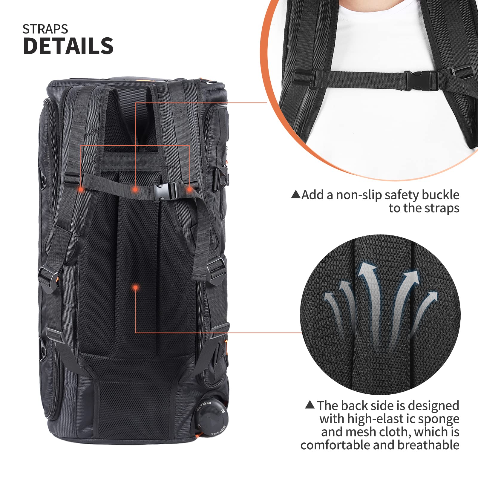 JBL PartyBox 310 Speaker Travel Case - Waterproof Portable Carry Bag Backpack for JBL PartyBox Series Speakers - Perfect for Travel, Outdoor Parties & Music Events (Black)