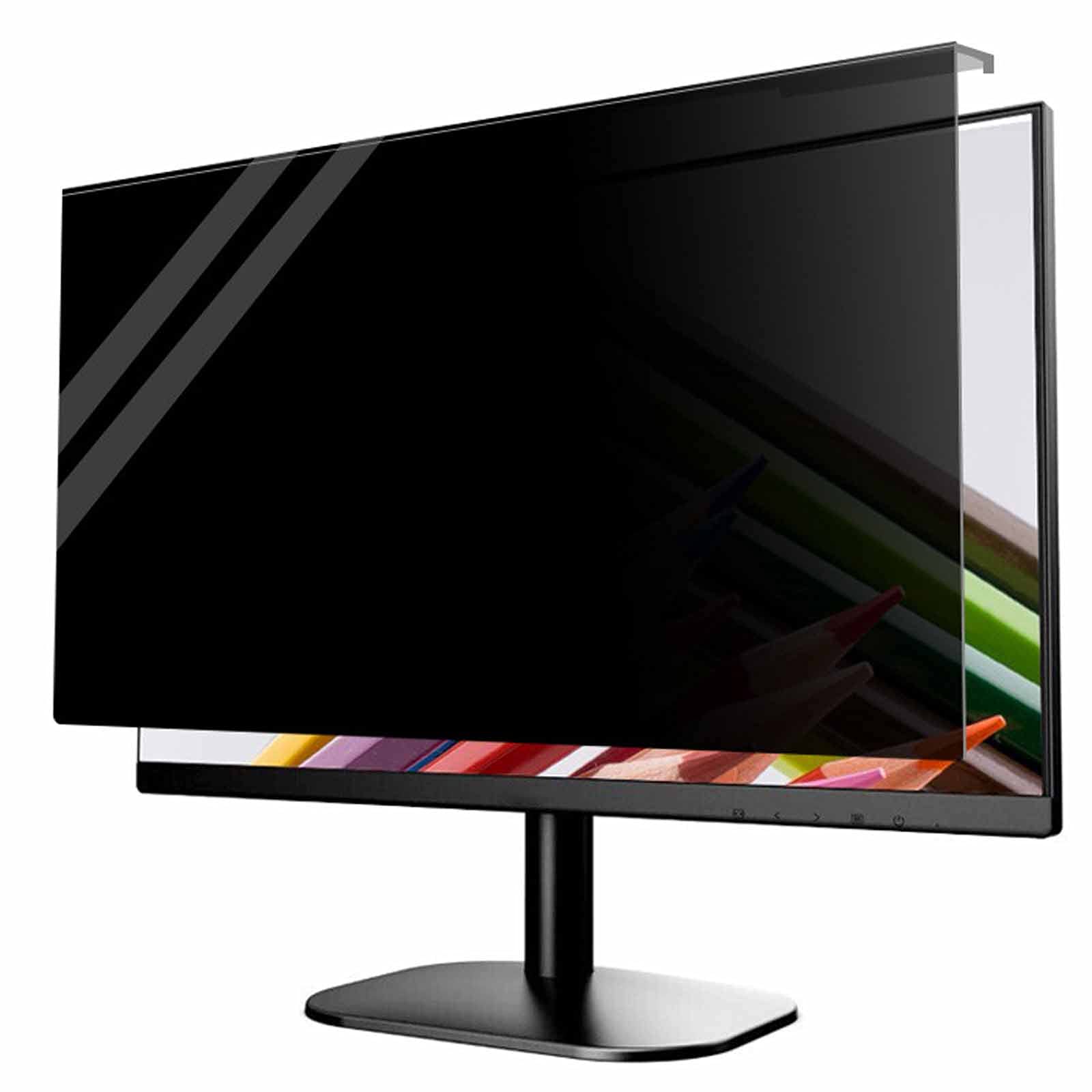 24-inch Desktop Computer Privacy Screen Filter - Hanging Removable Blue Light Blocking Protector with Anti-Glare HD Clarity | Perfect for Office Work, Gaming & Eye Protection