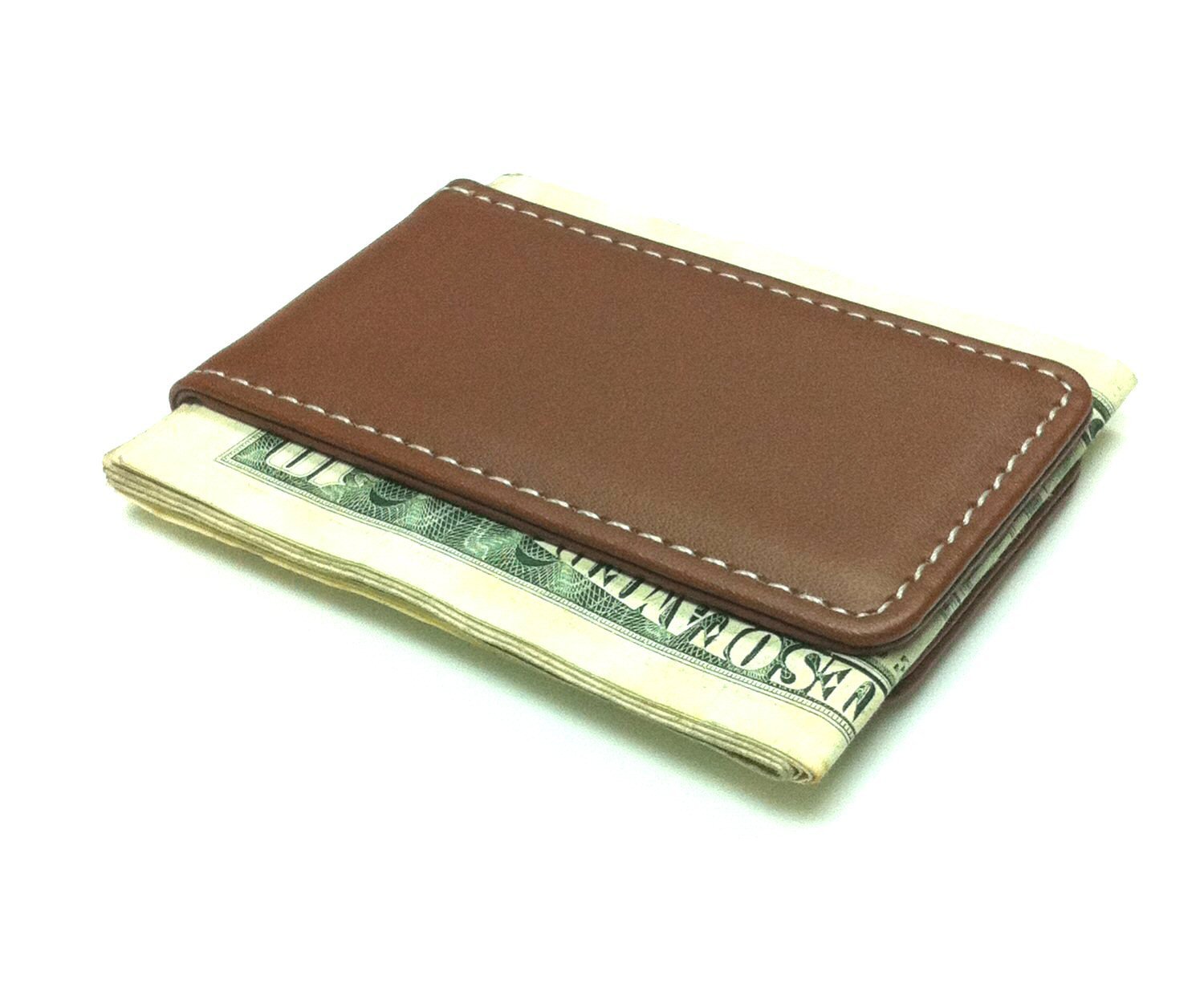 Tapp Collections Premium Genuine Leather Magnetic Money Clip Wallet - Slim RFID Blocking for Cash & Cards - Perfect for Men's Everyday Carry, Travel, and Gifts
