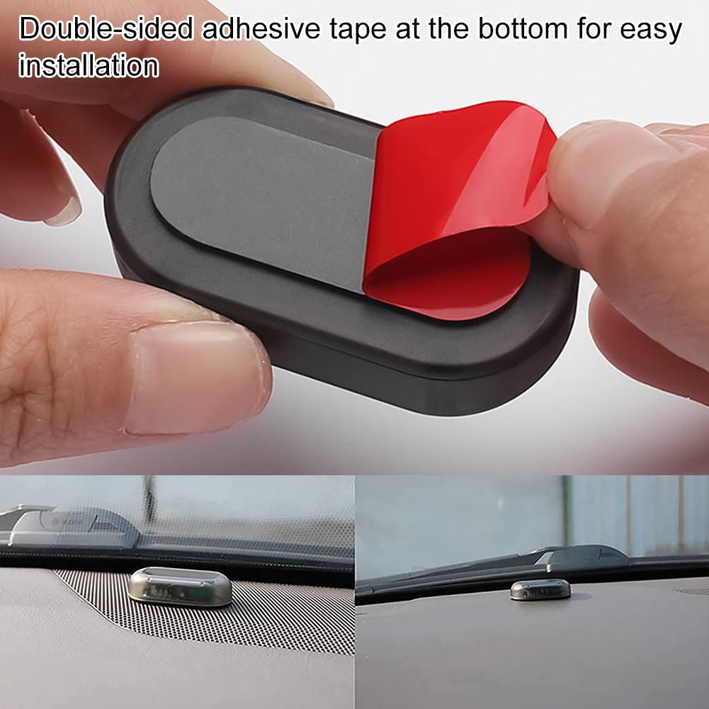 Solar Car Alarm with Anti-Theft Warning Light - Solar Powered Vehicle Security System for Theft Prevention - Ideal for Parking Lots, Garages & Outdoor Vehicle Protection