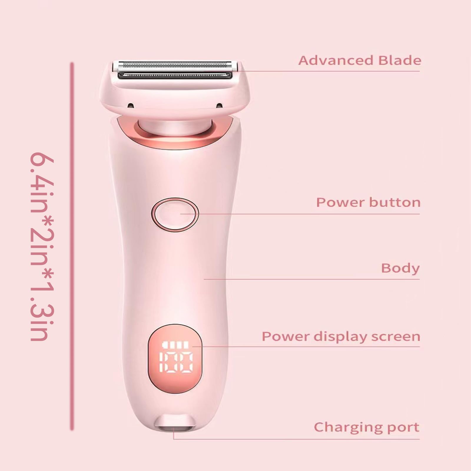 Dusk Razor for Women - Glide Pro 3.0 Electric Shaver, Waterproof 2-in-1 Women's Razor for Smooth Shaving, Blue | Perfect for Travel, Gym & Everyday Use