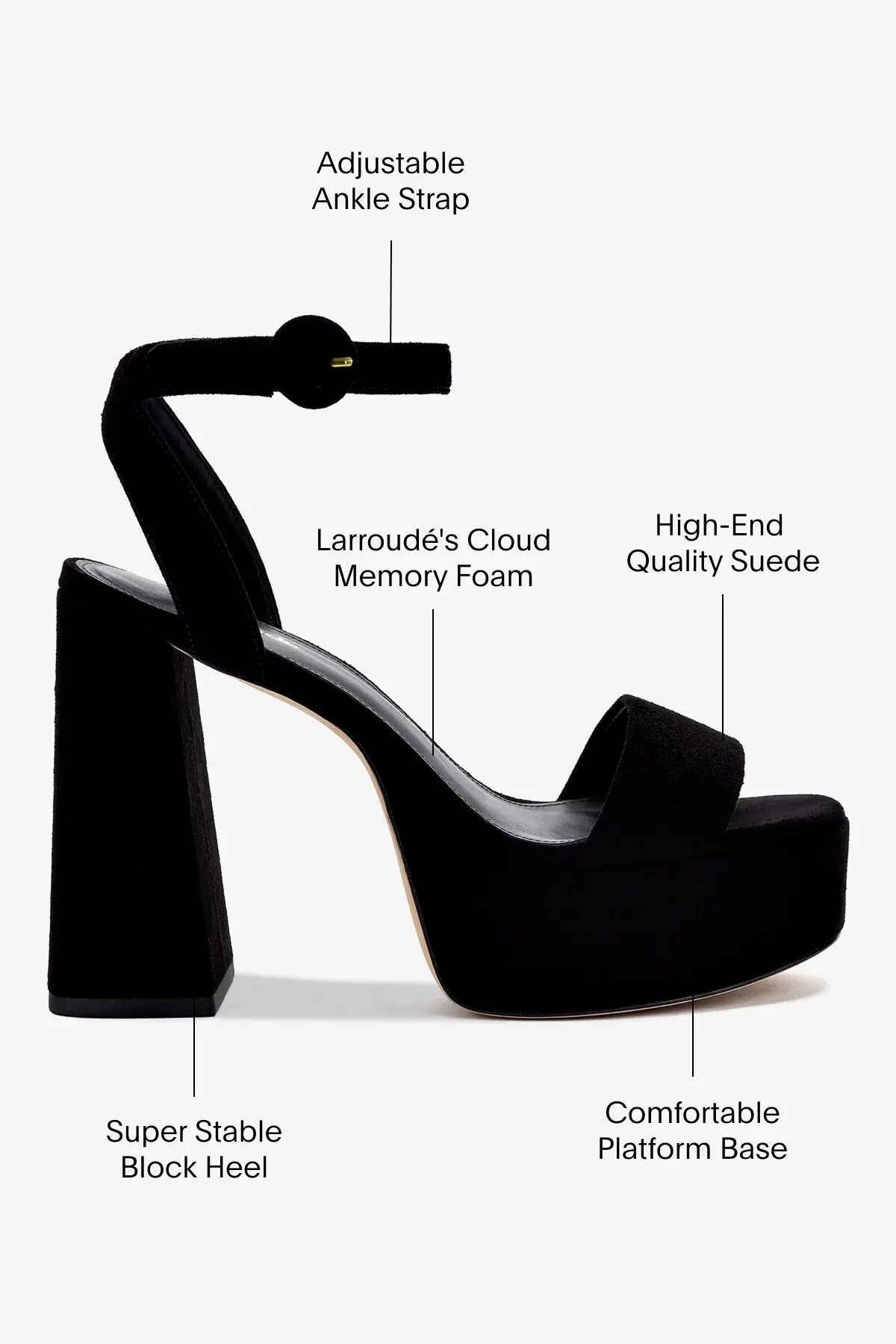 Black Suede Dolly Sandal - Comfortable Women's Casual Shoes for Summer Outfits & Beach Vacations