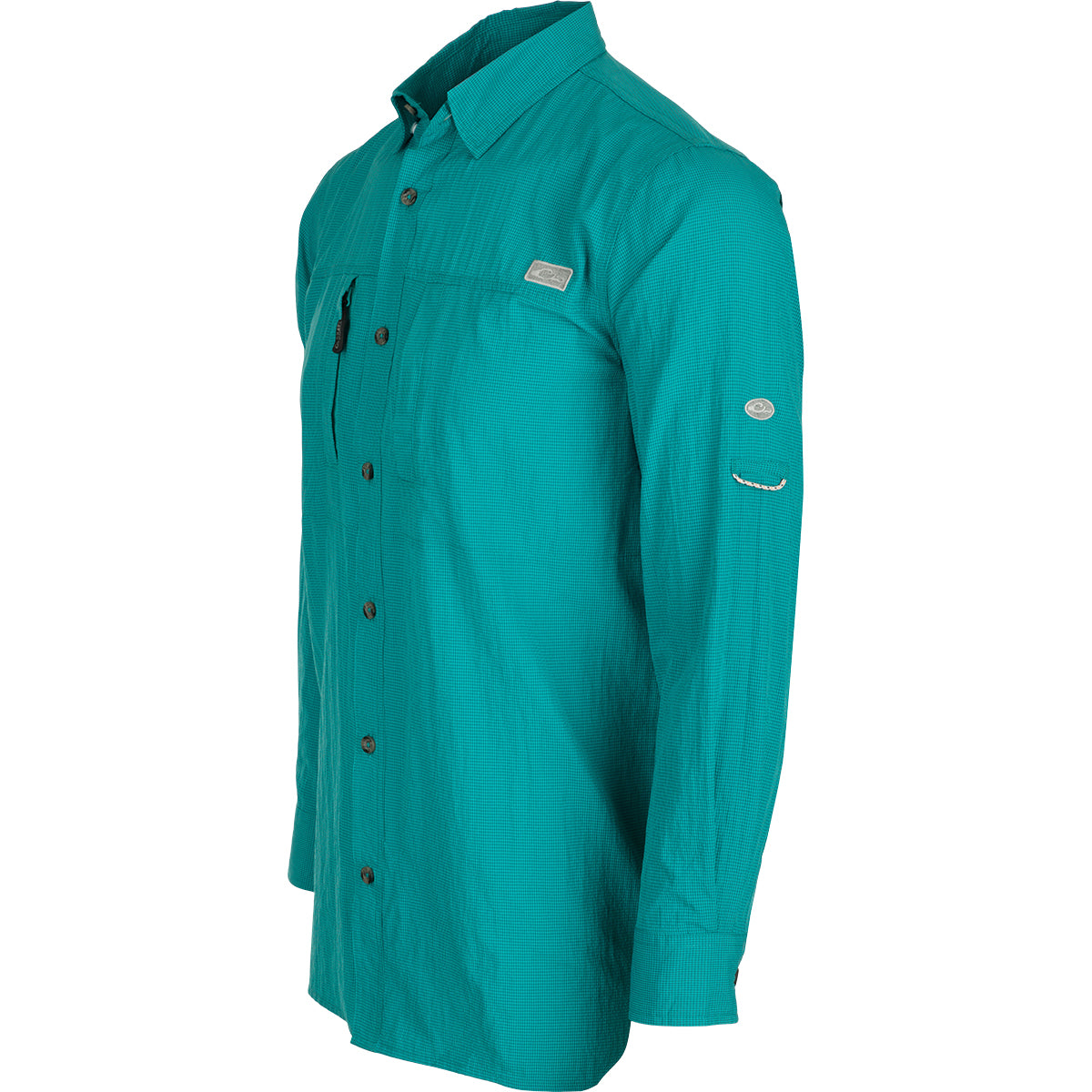 Classic Seersucker Long Sleeve Mini Check Shirt for Men - Casual Summer Wear, Office Outfit & Vacation Style