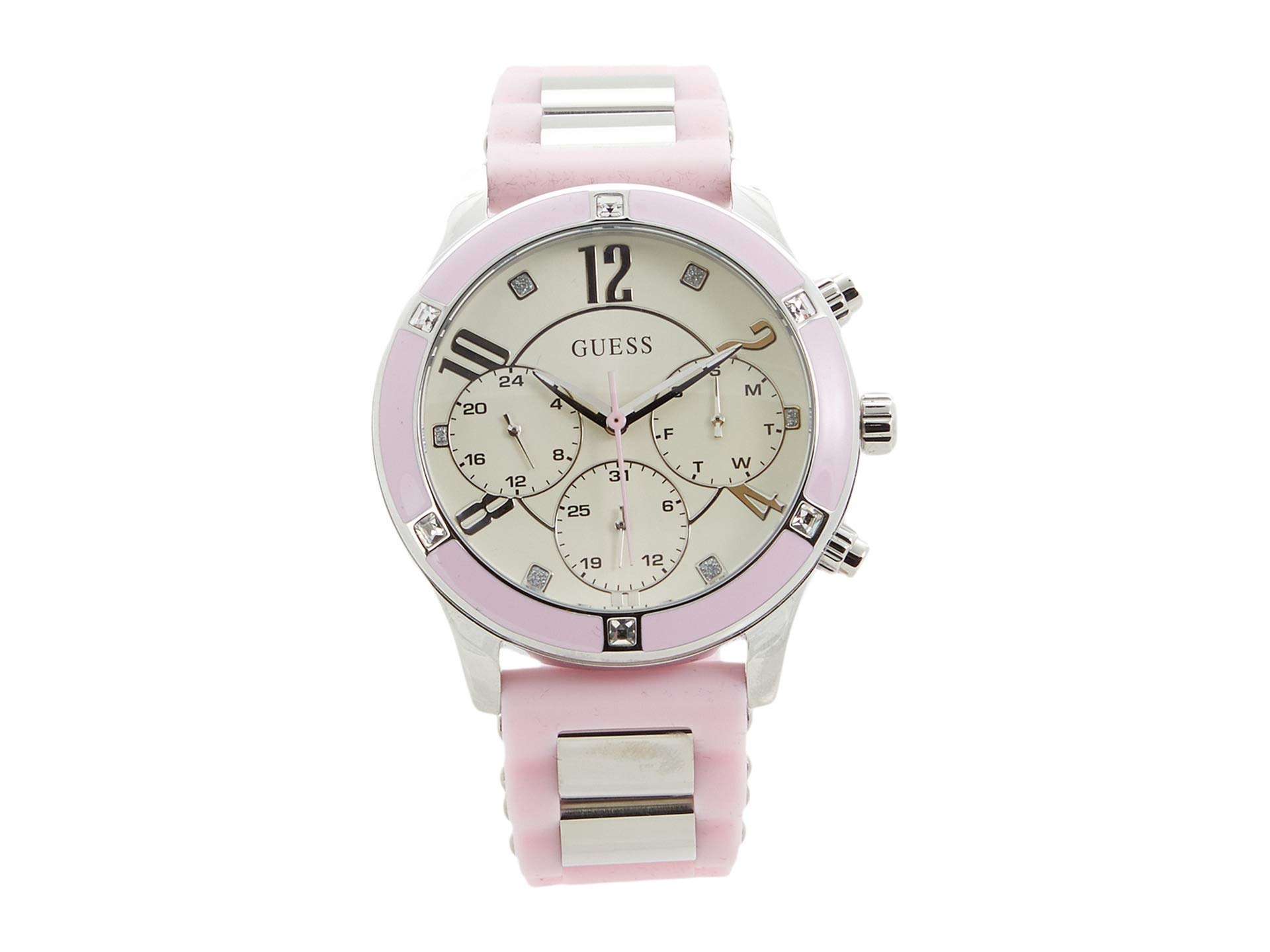 GUESS 40mm Stainless Steel Watch for Men - Waterproof Chronograph Analog Wristwatch with Date Window | Perfect for Business, Casual & Outdoor Activities