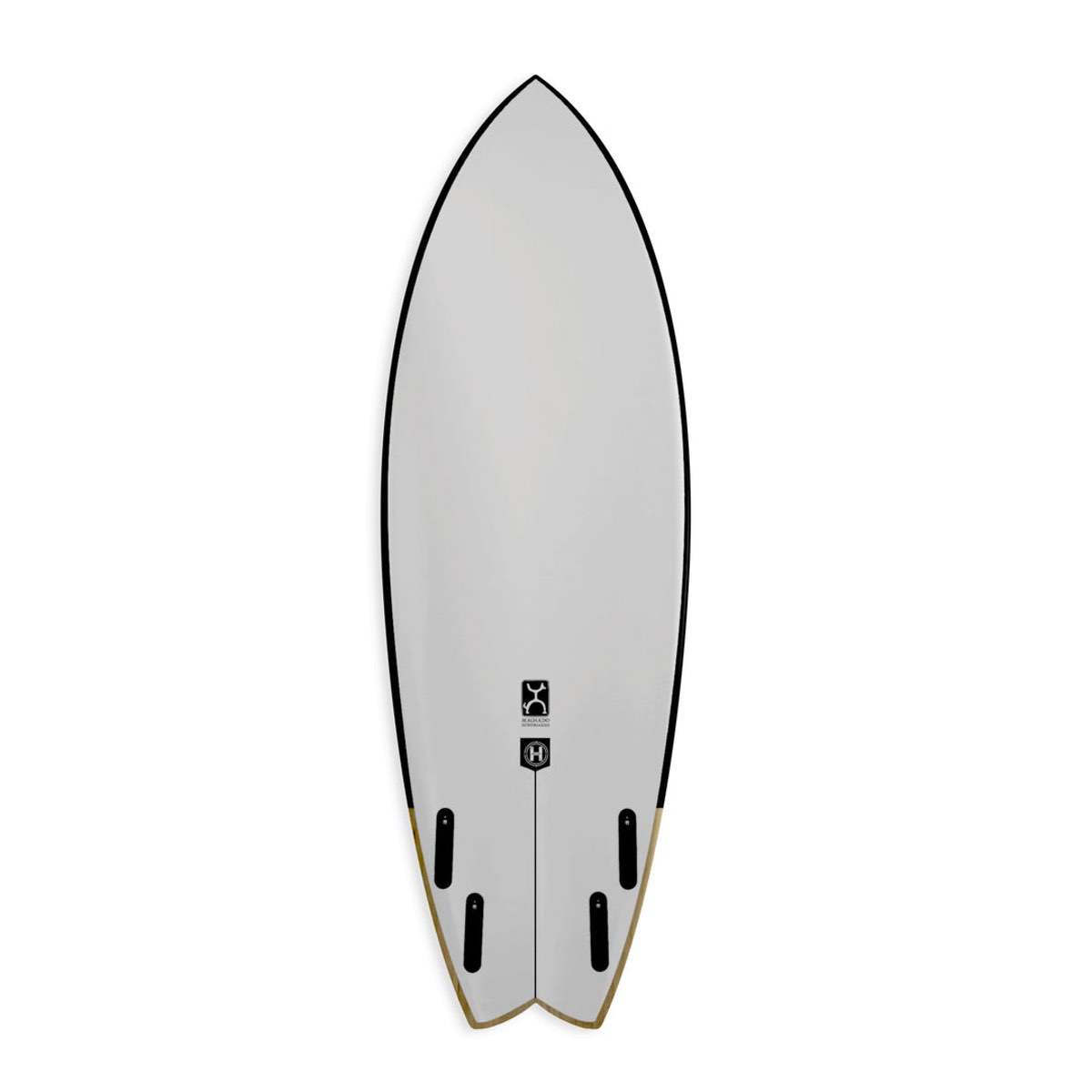 Machado Seaside 5'11 Surfboard - Helium Black with Futures Fins - Perfect for Small to Medium Waves & Beach Break Surfing