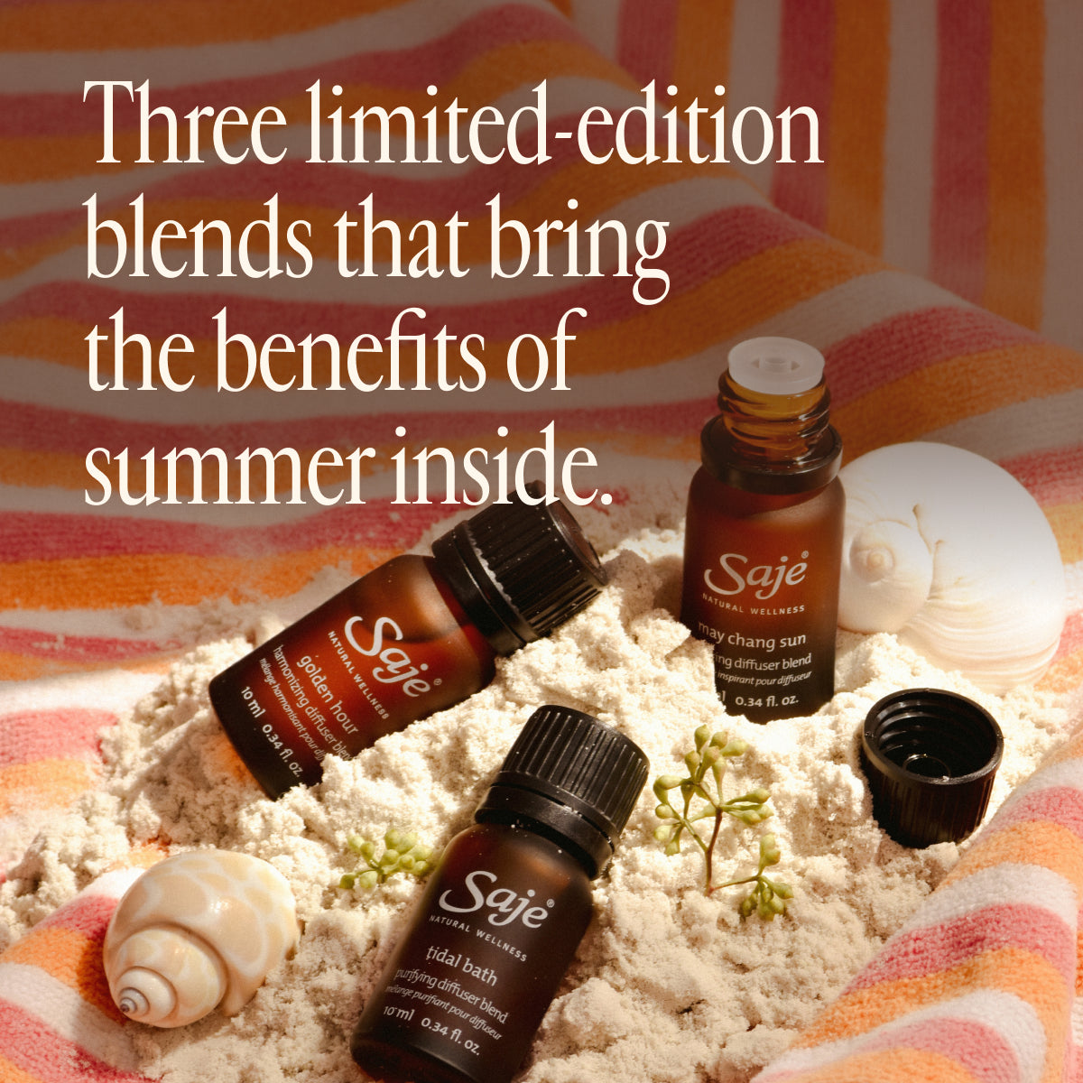 Summer Uplifting Essential Oil Diffuser Blend Drops - Energizing Aromatherapy for Home, Office & Relaxation